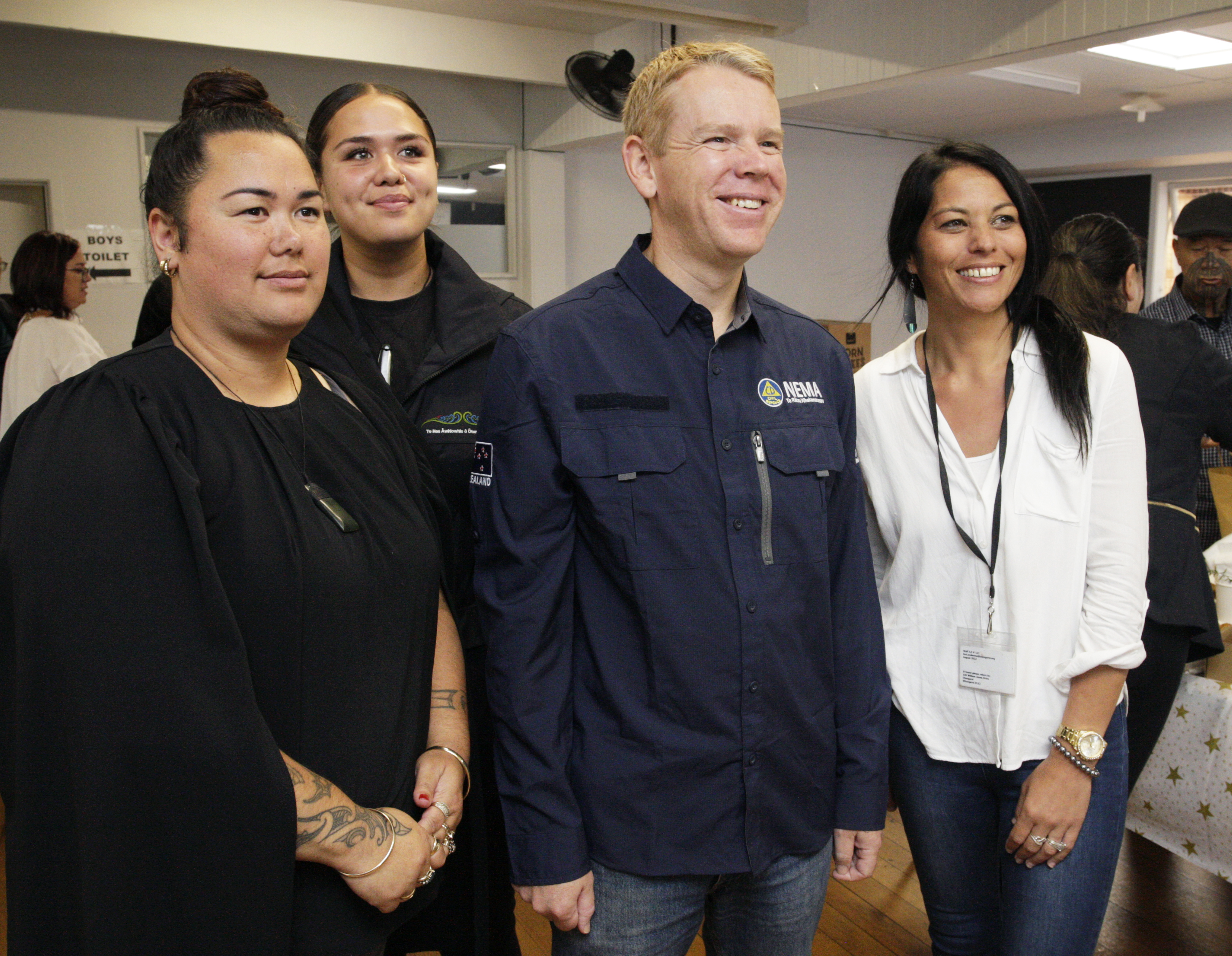 Chris Hipkins meeting with the Tai Timu Tai Pari Collective team. Photo / Tania Whyte

 