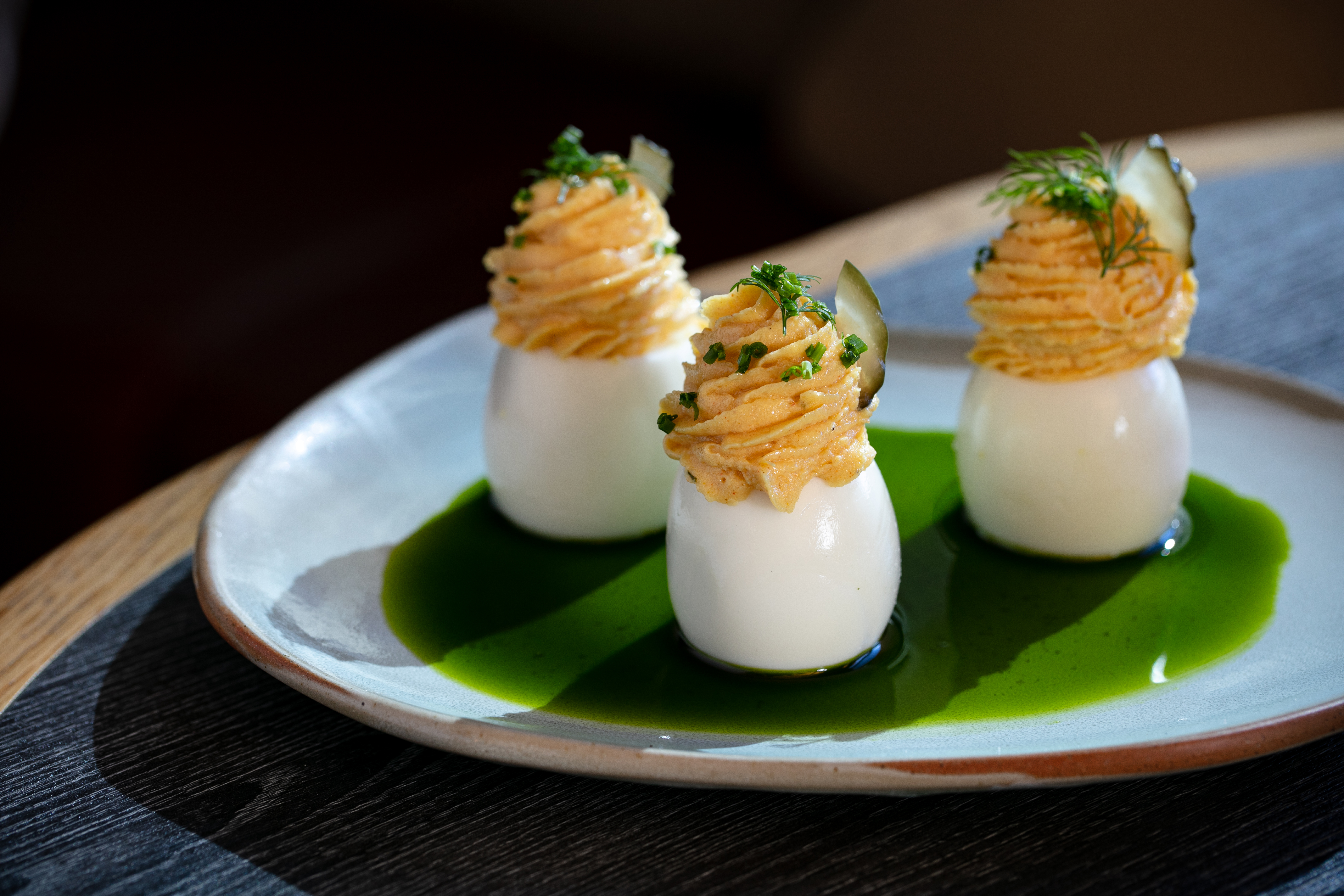 The devilled eggs. Photo / Babiche Martens