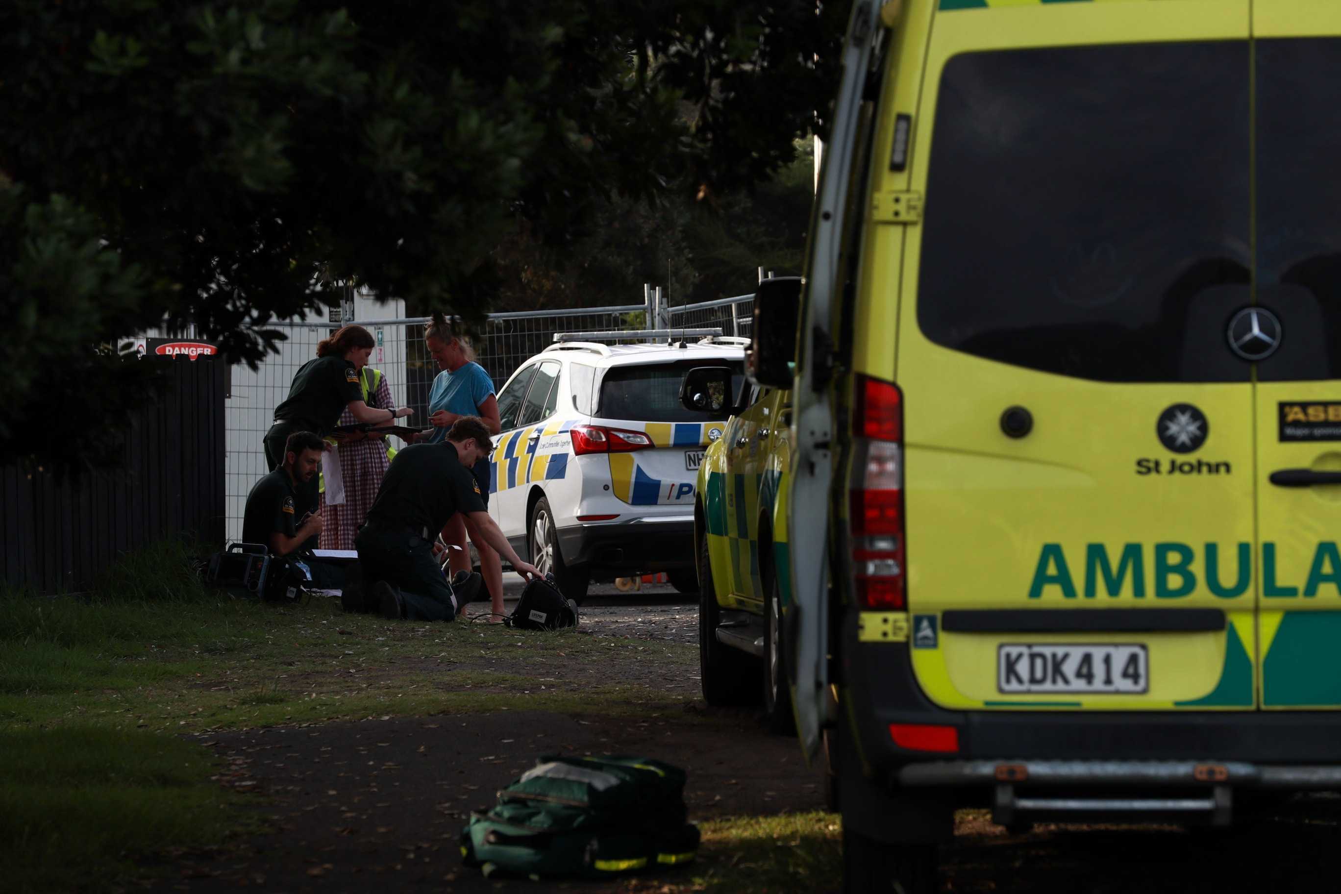 Emergency services were called to Piha Beach just after 6 pm on Saturday when two people got into trouble in the water. Photo / Hayden Woodward