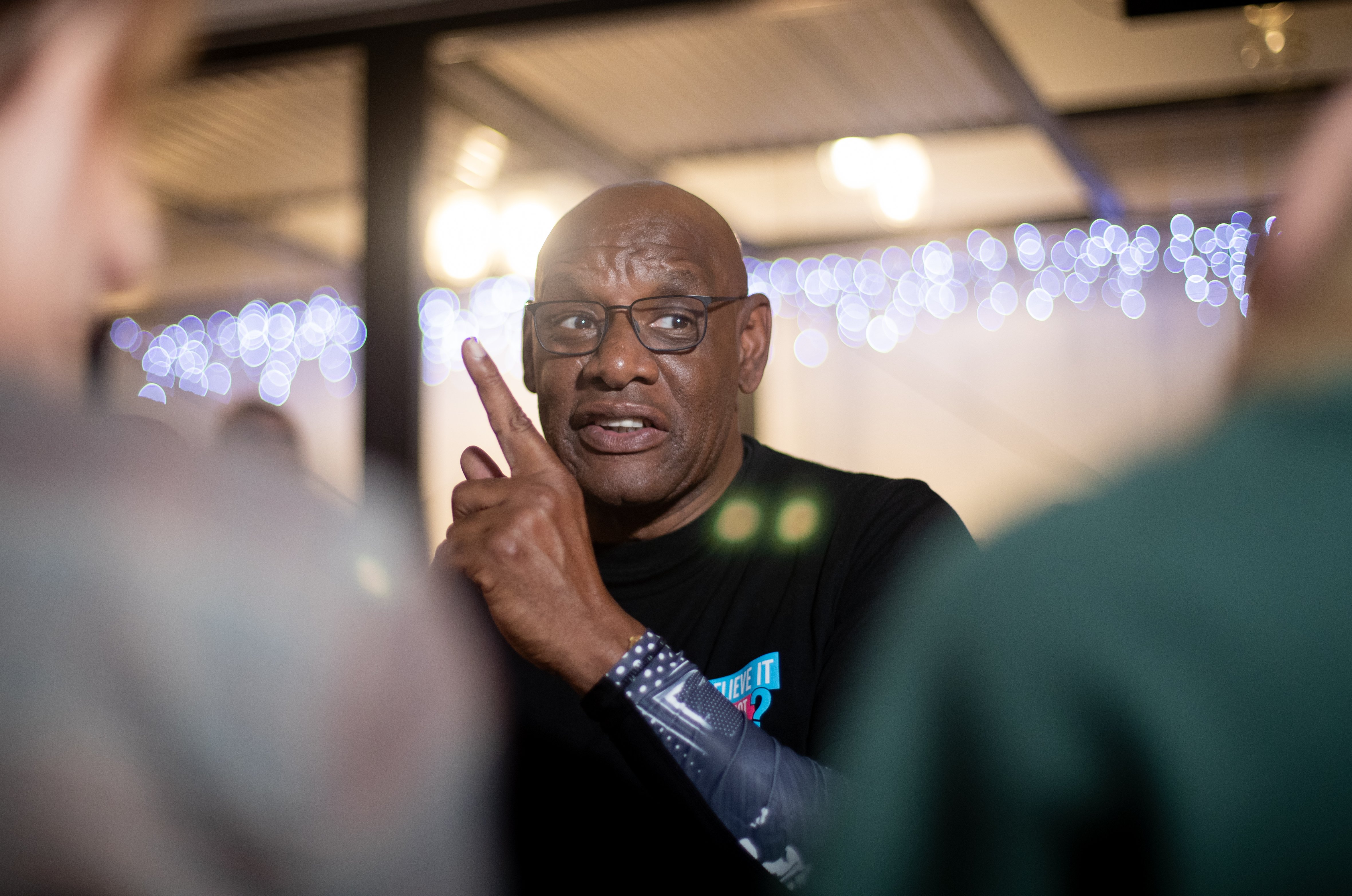 The Chase star Shaun Wallace, aka The Dark Destroyer, at The Empire tavern in Auckland. Photo / Dean Purcell