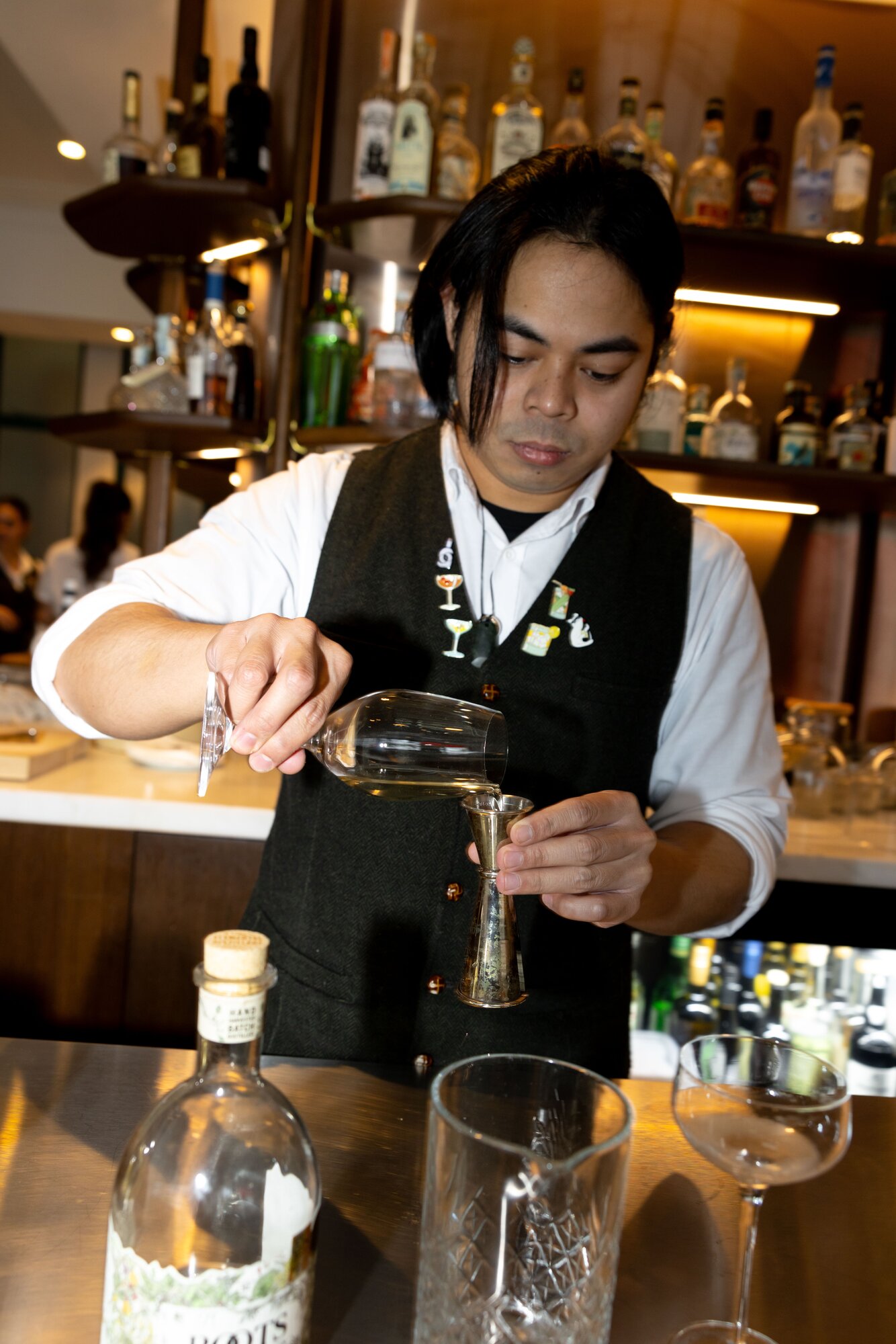 Auckland bartender Justin Ydia, who works at Josh and Helen Emett's restaurant, Gilt.