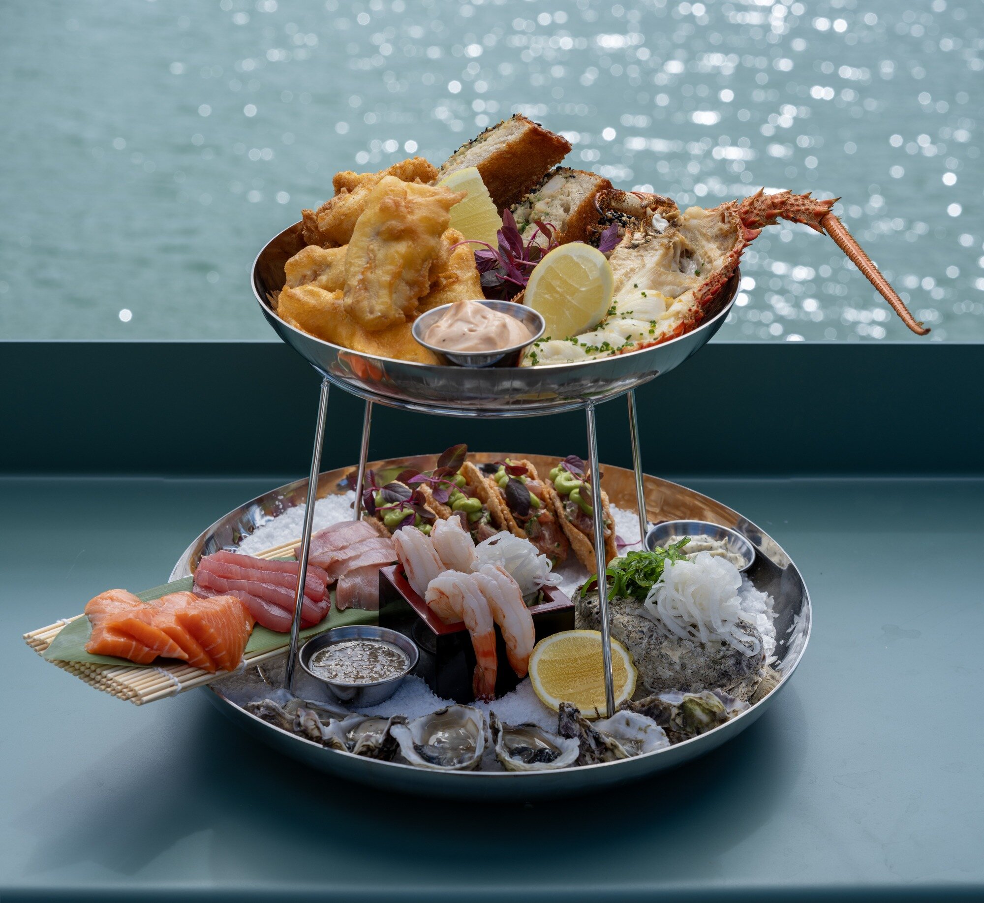 The Seafood Tower at Bravo at Cracker Bay.