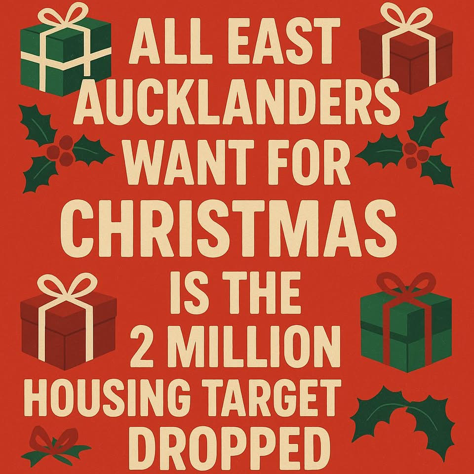 East Aucklanders want the target dropped for Christmas.