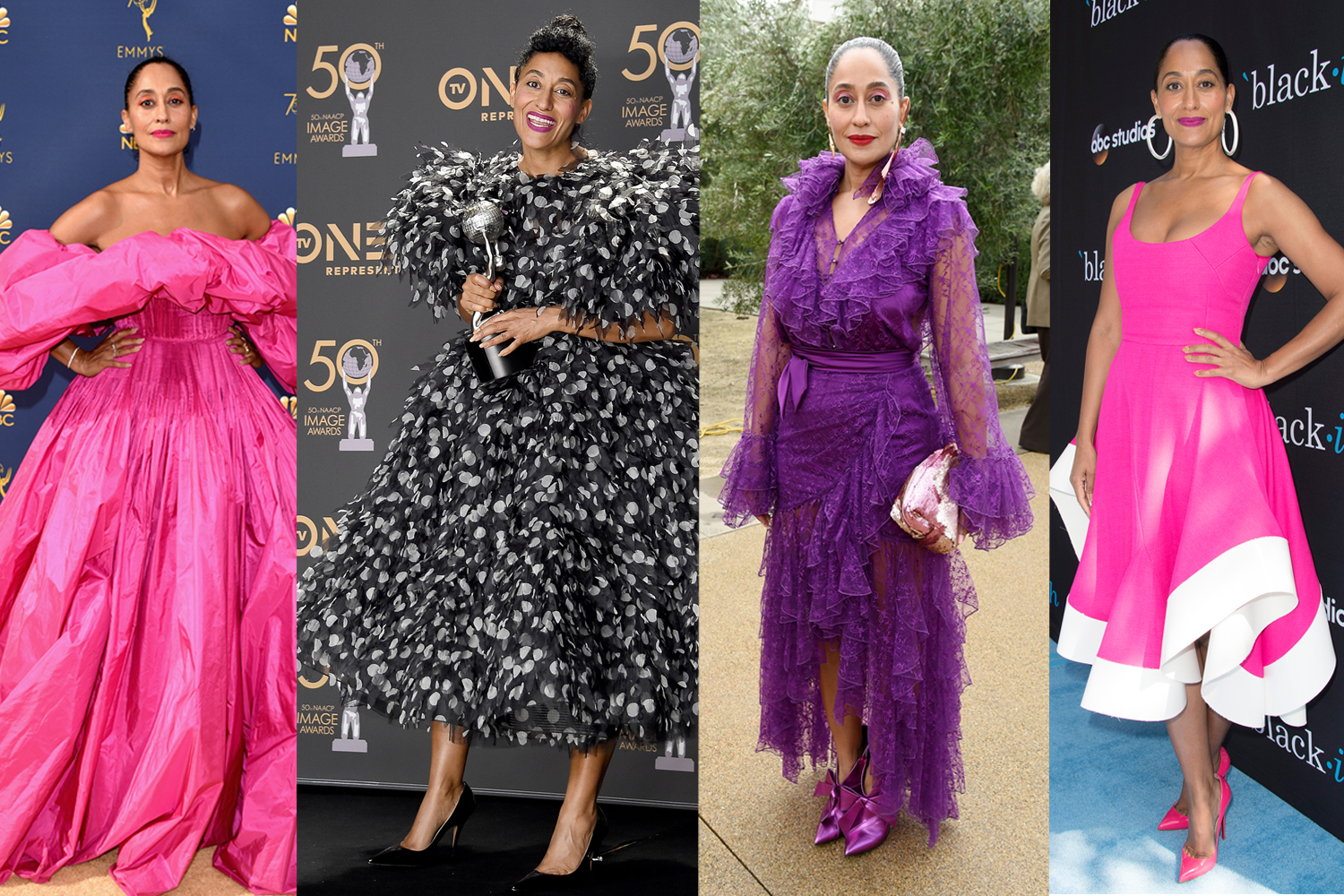 Deputy editor Johanna Thornton and fashion assistant Annabel Dickson love Tracee's ability to have fun with fashion. Photos / Getty Images
