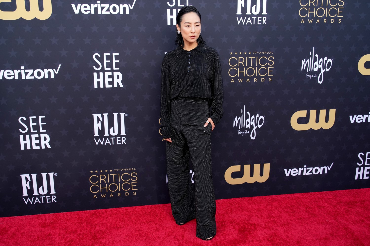 Greta Lee at the Critics Choice Awards in California. Photo / Getty Images