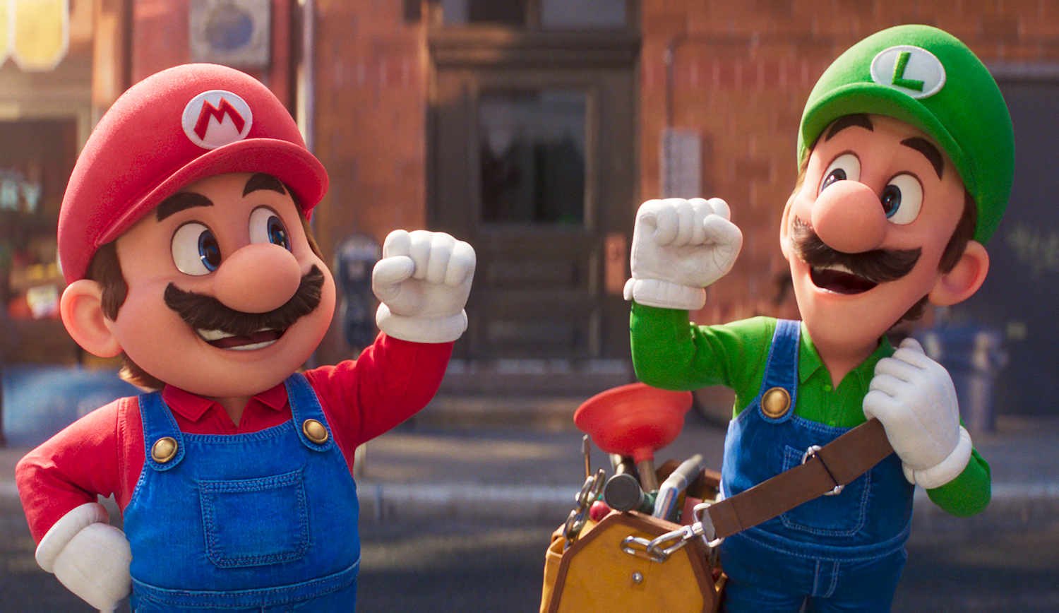 Nintendo's videogame icons Mario and Luigi leap onto the big screen in The Super Mario. Bros. Movie. In cinemas now.