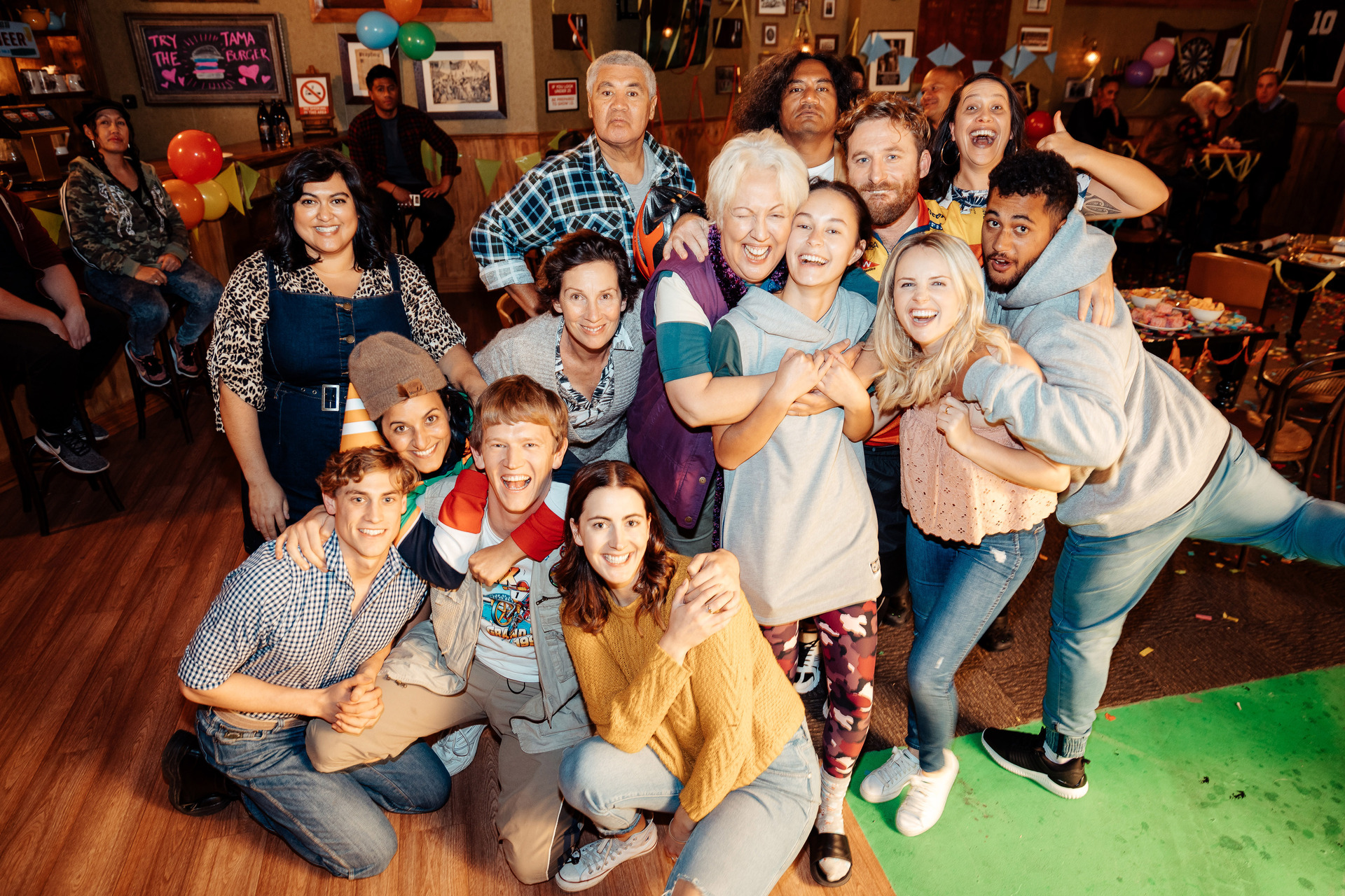 Some of New Zealand's funniest actors round out the eccentric population of Crawdon. Photo / supplied