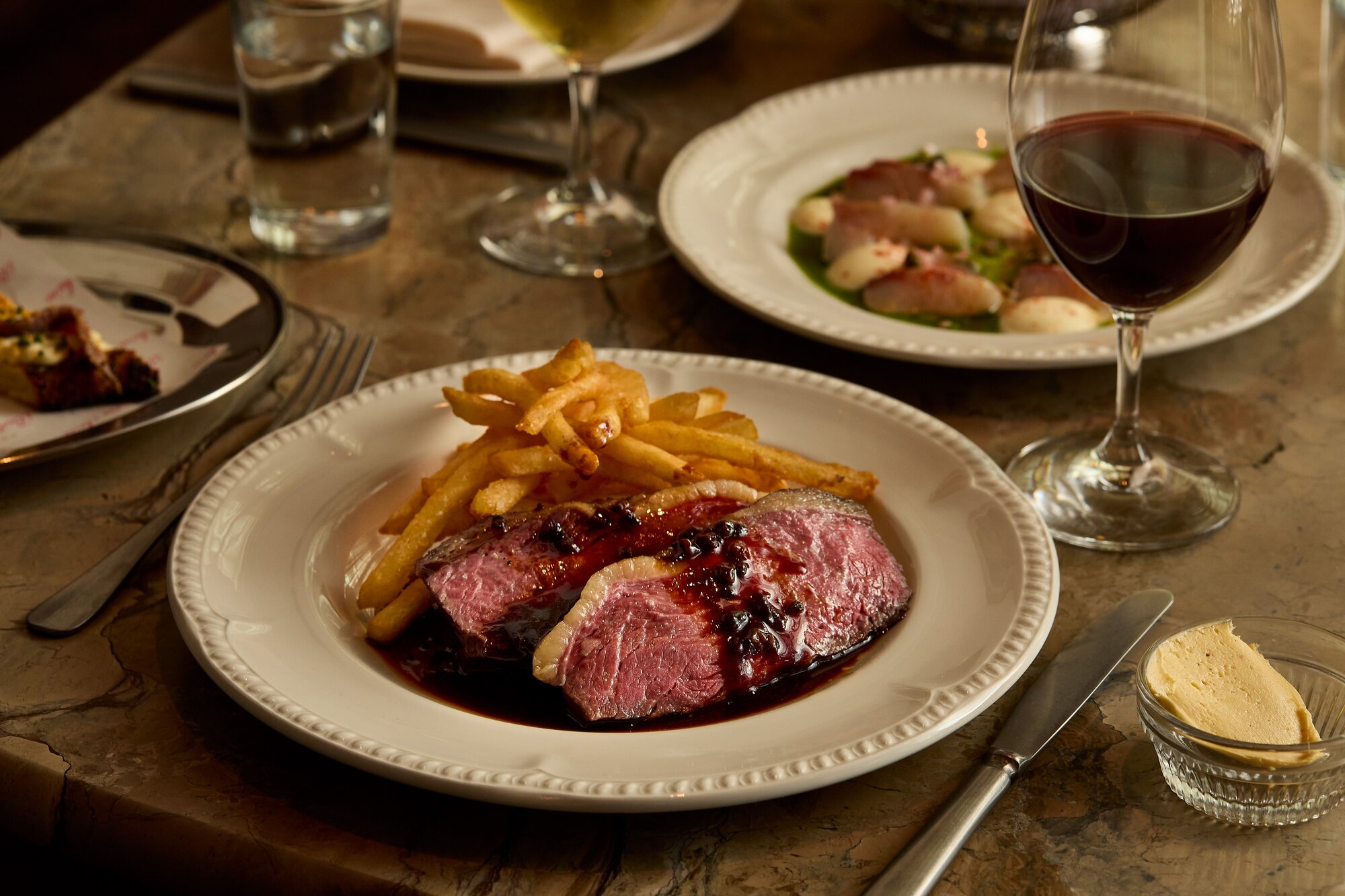 Bistro Saine's steak frites.