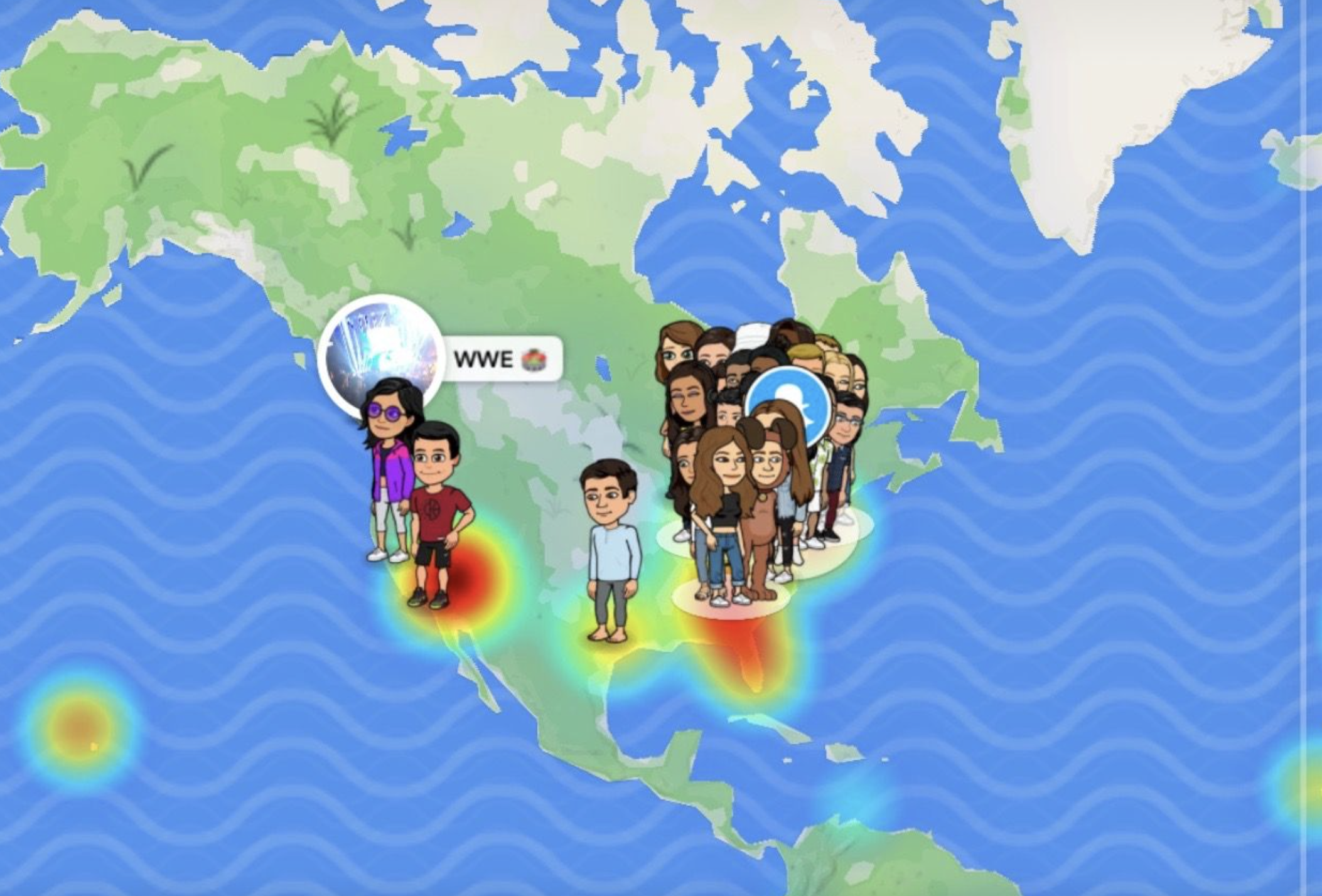 Snapchat's 'Snapmap' feature.