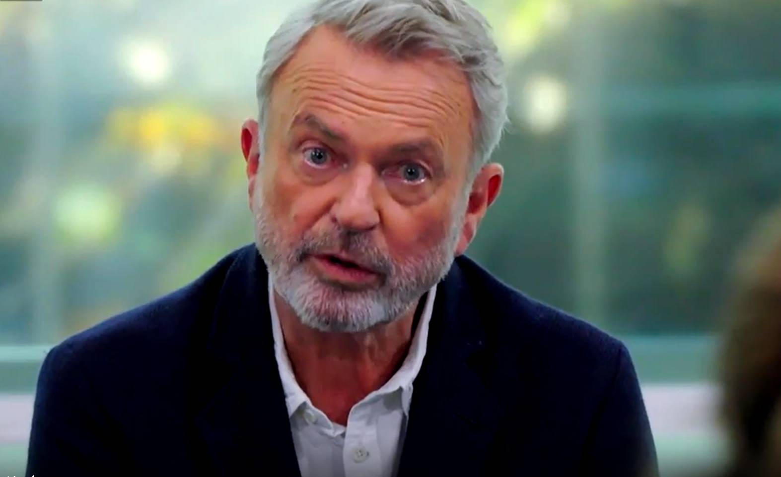 Sir Sam Neill broke down in tears due to a simple question. Photo / ABC, The Assembly