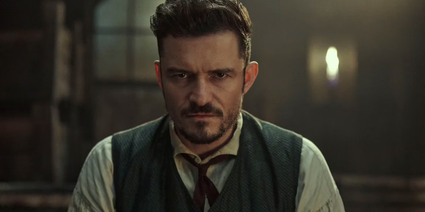 Orlando Bloom in dark fantasy series Carnival Row, which returns for its final season on Amazon Prime Video on Friday.