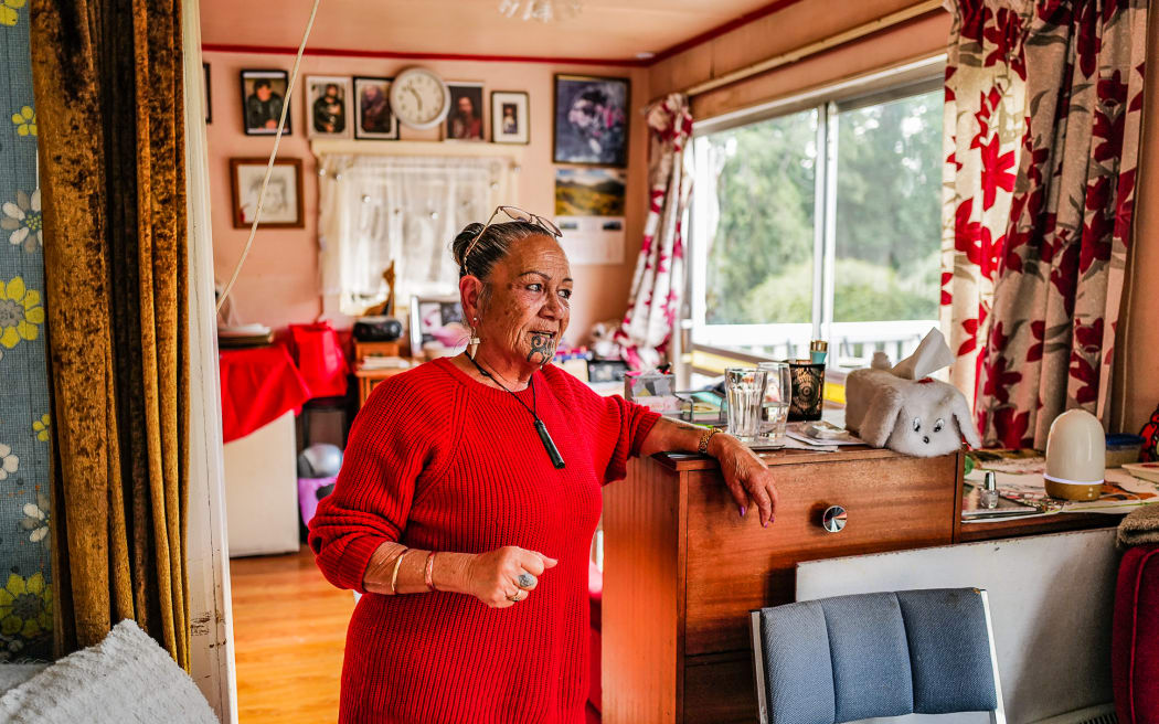 Joy Pekapo says gang whānau are worried about violent and traumatic police raids as a a result of the new gang patch laws. Photo / Paul Taylor