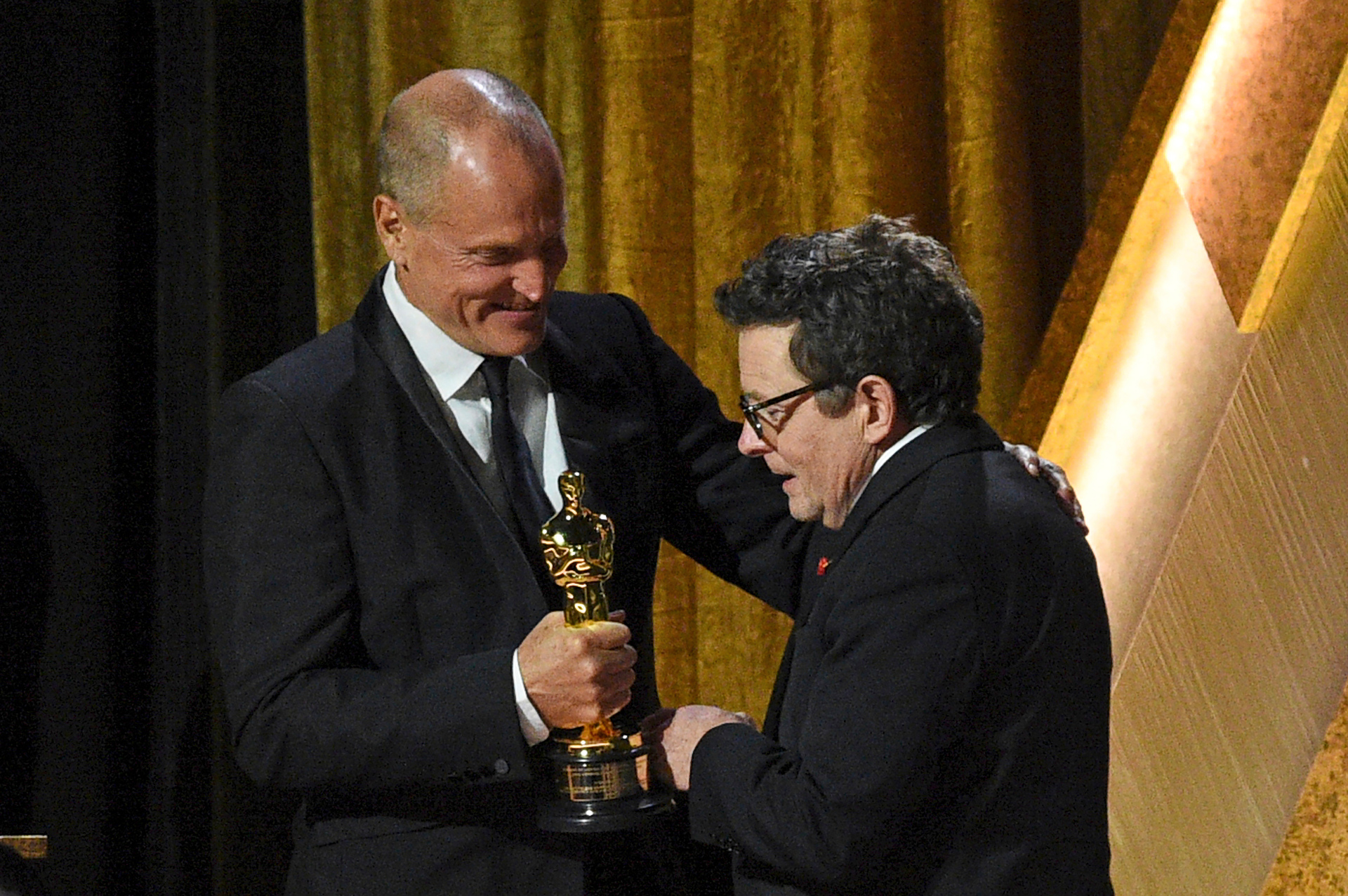 The actor described the hardest part of his Parkinson's diagnosis while accepting the award. Photo / AP