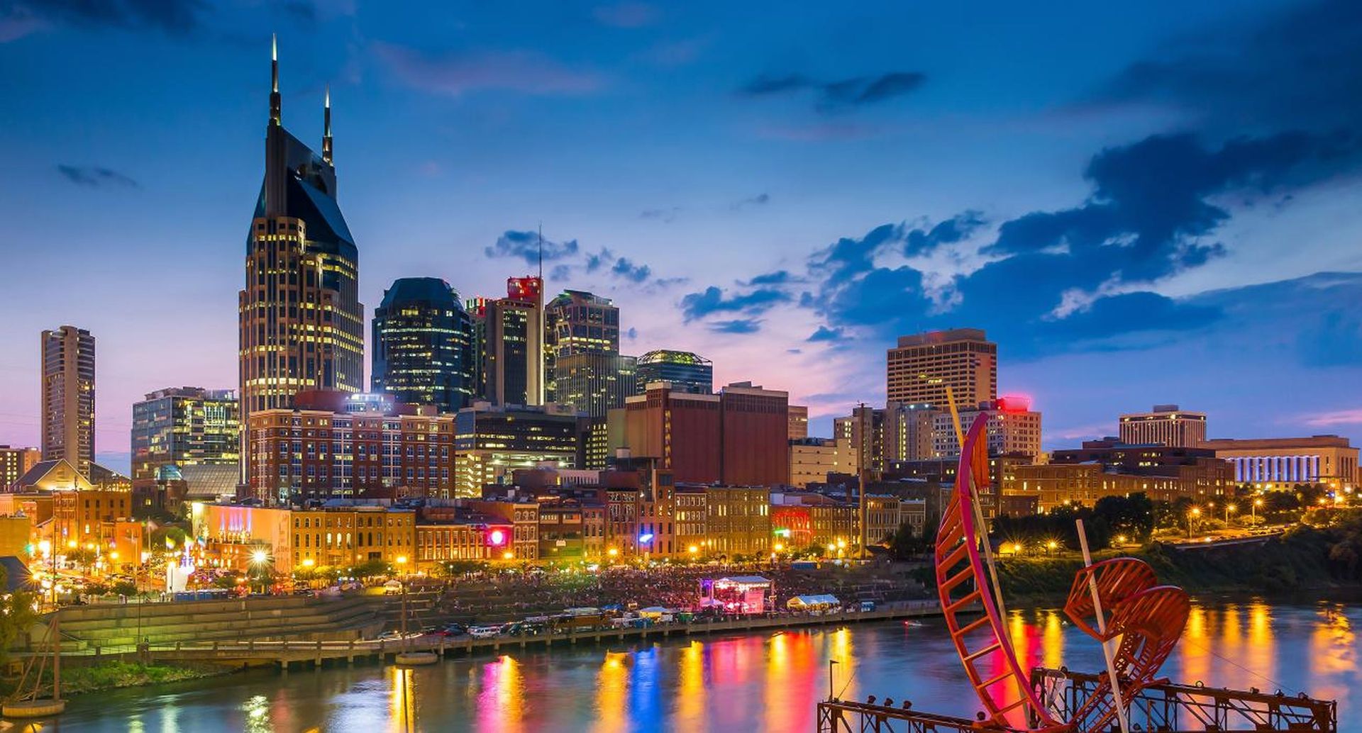 Nashville skyline. Photo / Visit Music City