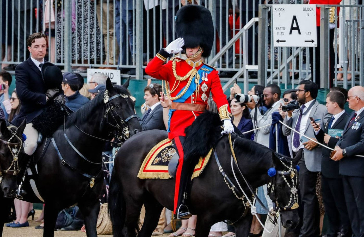Prince William leads The Colonel's Review at Horse Guards Parade. Photo / Getty Images