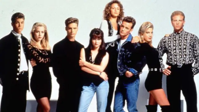 The cast of the original Beverly Hills, 90210. Photo / Supplied