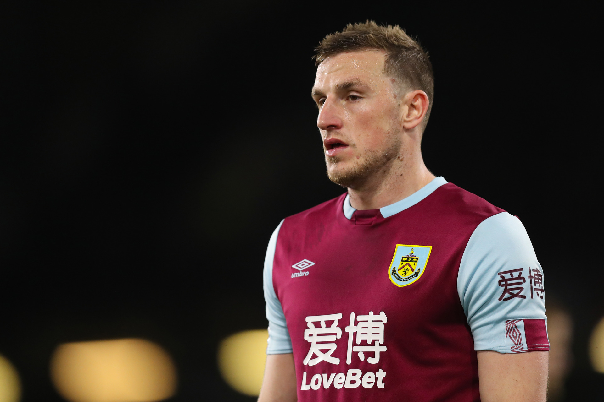 Chris Wood of Burnley during the Premier League match between Burnley FC and Tottenham Hotspur at Turf Moor. Photo / Getty Images.