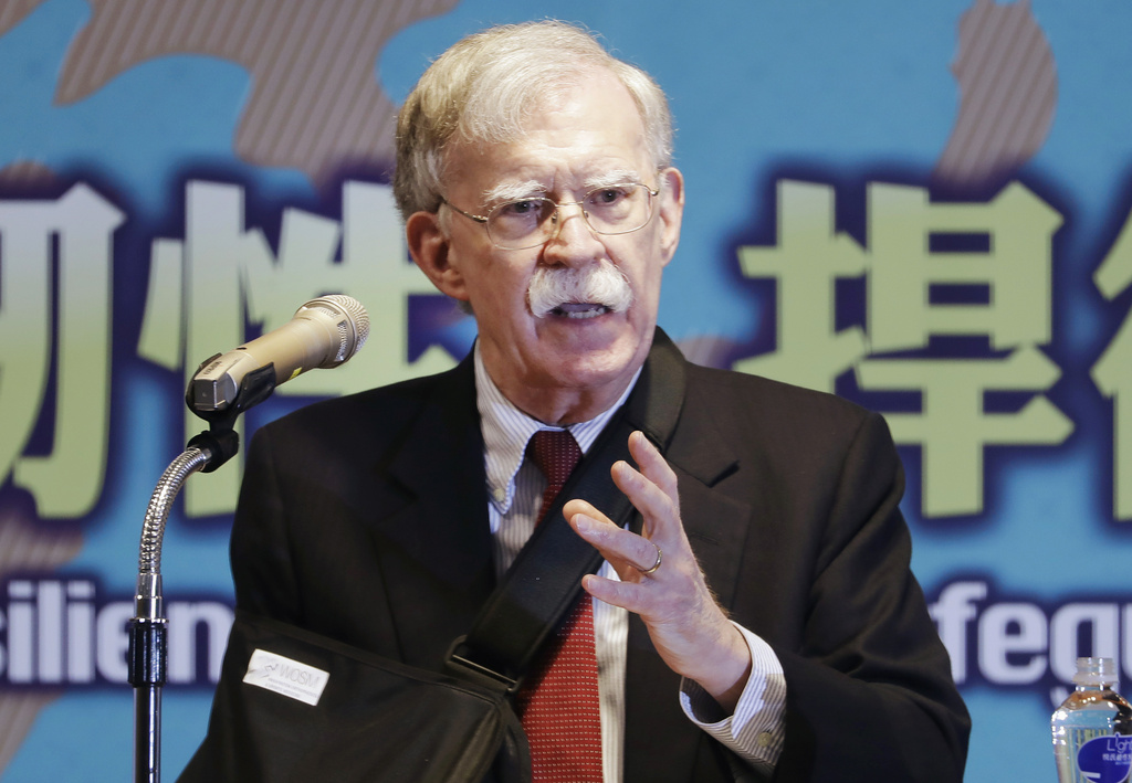 Former US national security adviser John Bolton speaks at the Global Taiwan National Affair Symposium XII in Taipei, Taiwan, April 29, 2023. Bolton has described Trump as 'unfit to be president'. Photo / AP