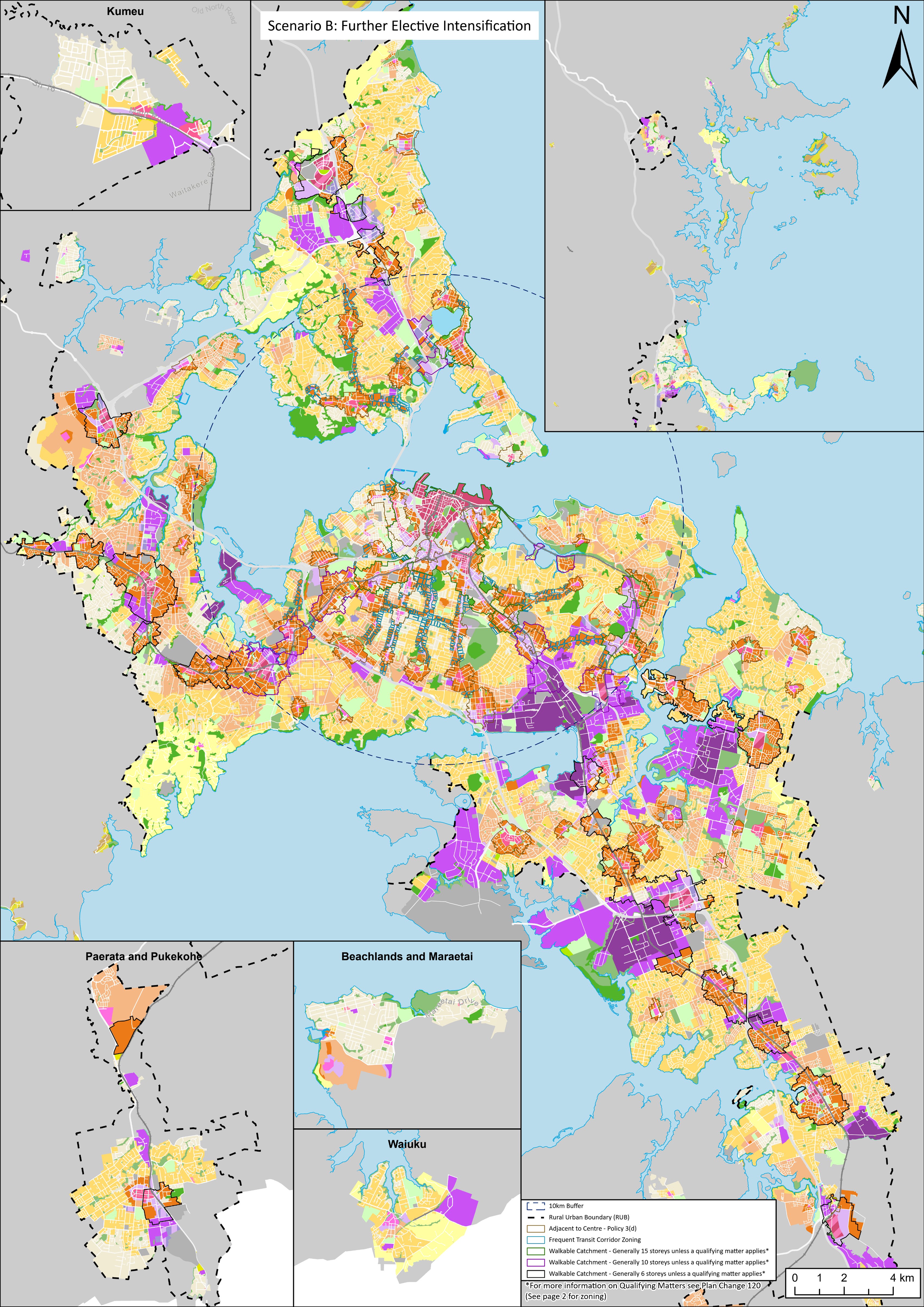 Auckland Council staff have recommended so called Scenario B in which more houses would be delivered but 85% of the city's land area would not face planning changes.