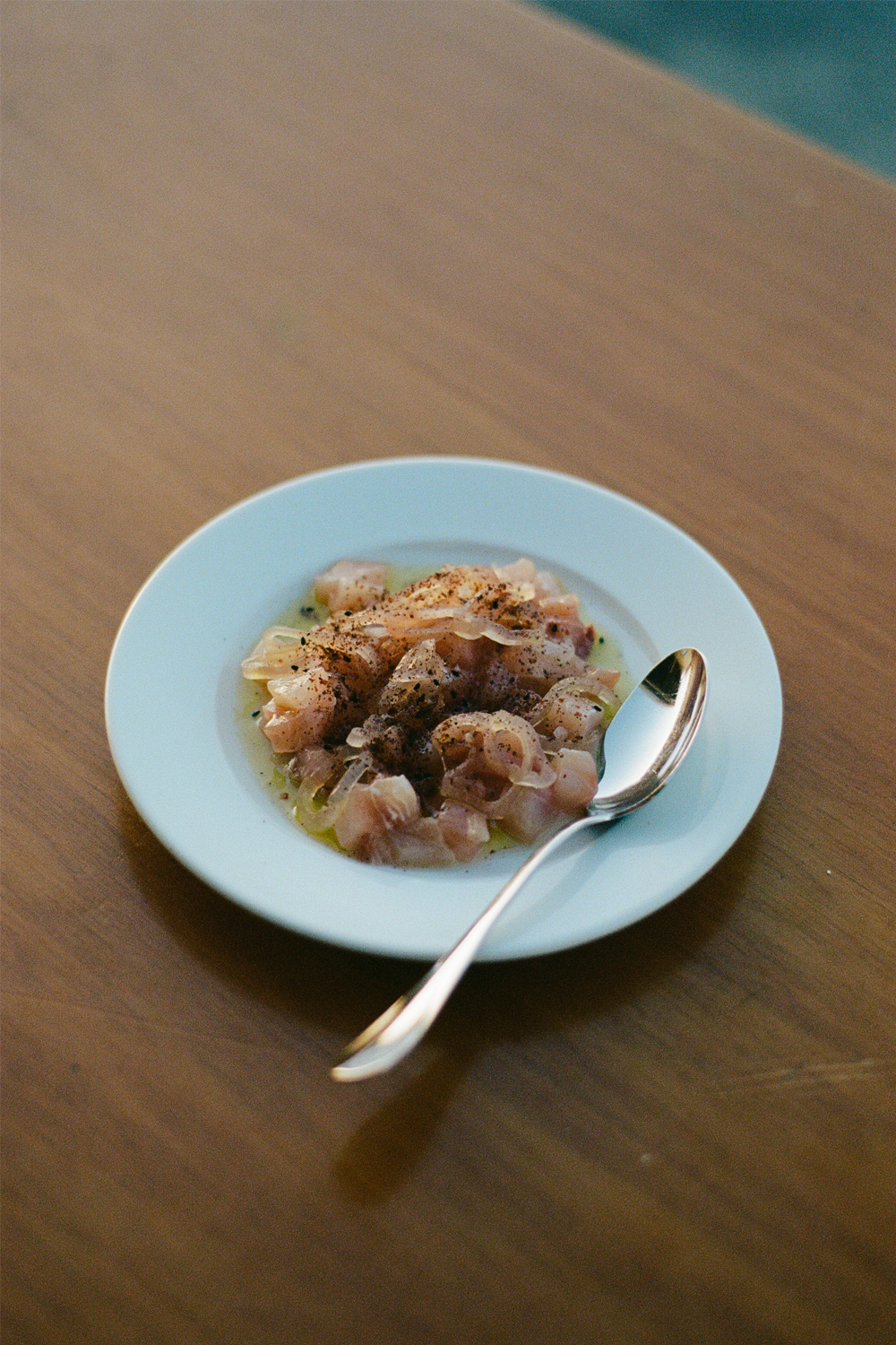 Fresh snapper crudo was one of the many dishes on offer cooked by Karl from Roses Dining Room. Photo / Poet Pictures