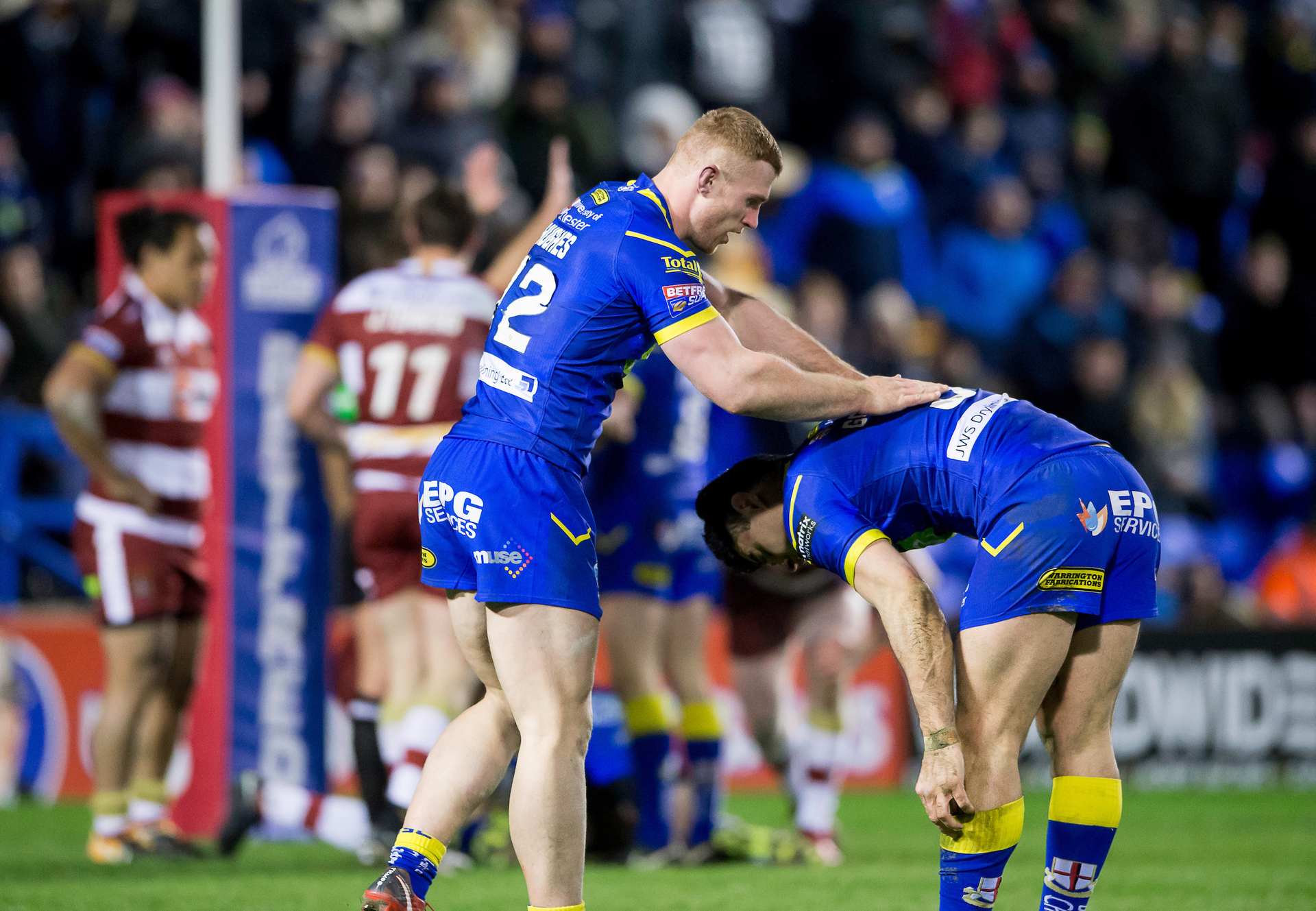 Rugby League Warrington Wolves co-captain played on despite rupturing testicle