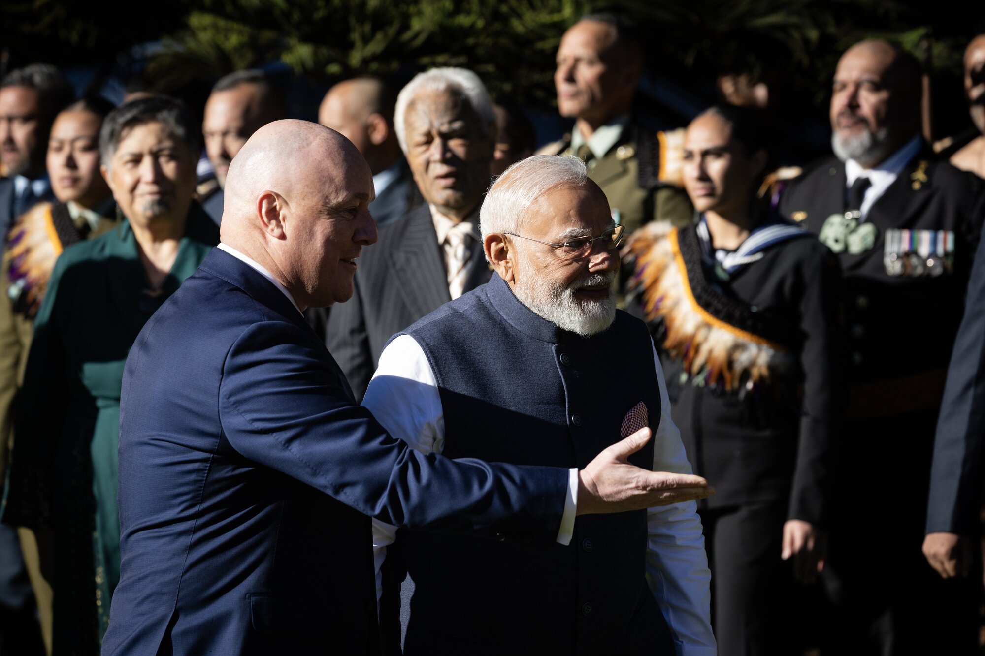 PM Christopher Luxon with Indian PM Narendra Modi in Auckland. Photo / Dean Purcell