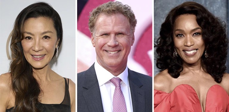 Golden Globe Award presenters Michelle Yeoh, Will Ferrell, and Angela Bassett will be hosting the awards on Sunday. Photo / AP