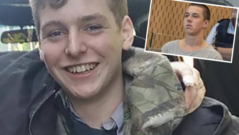 Heath Morris, inset, brutally bashed Oliver Johnston to death while he slept. Johnston's body was found at a Woodend Beach property, north of Christchurch.