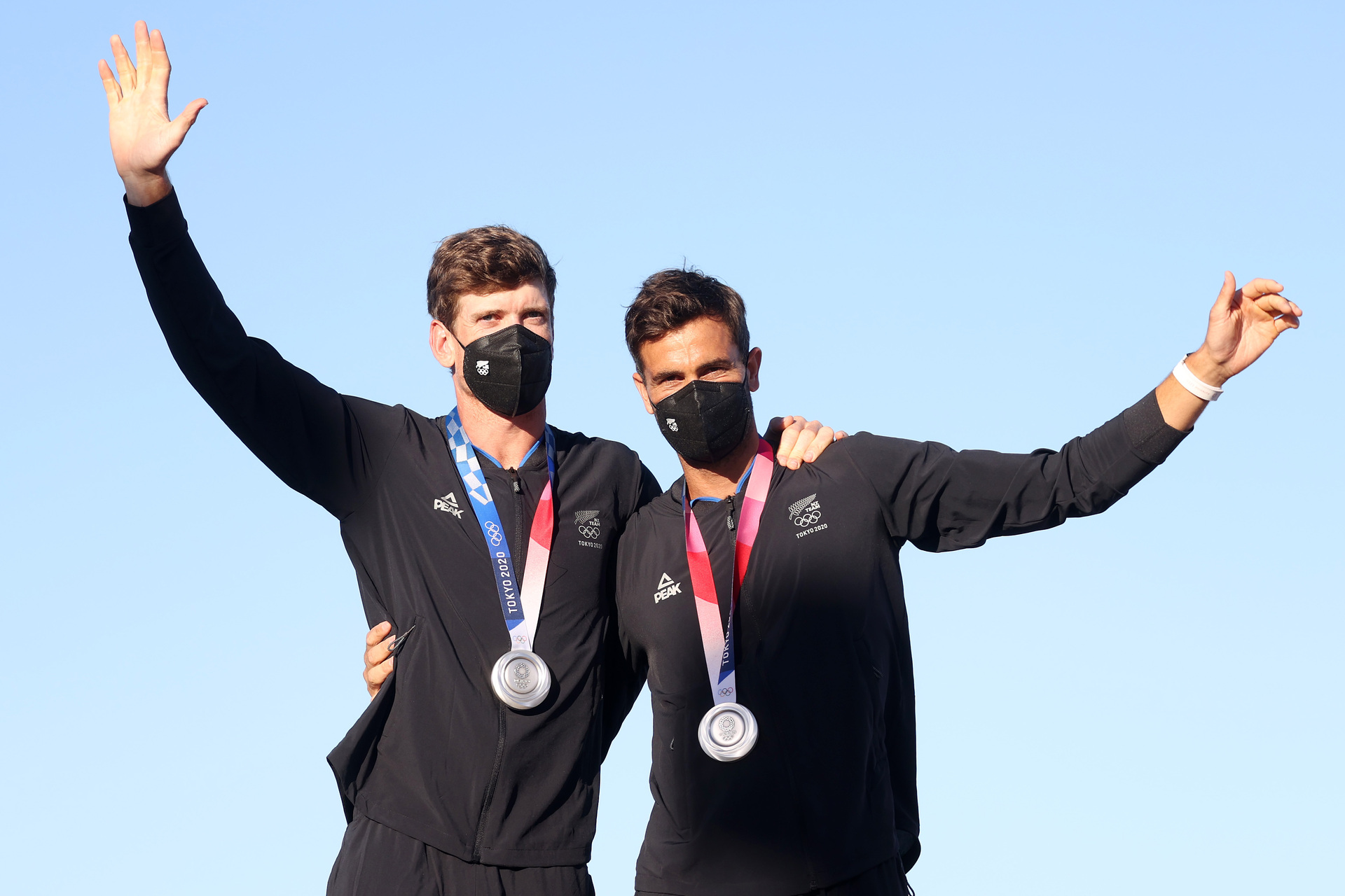 Peter Burling, left, and Blair Tuke, of Team New Zealand. Photo / Getty Images