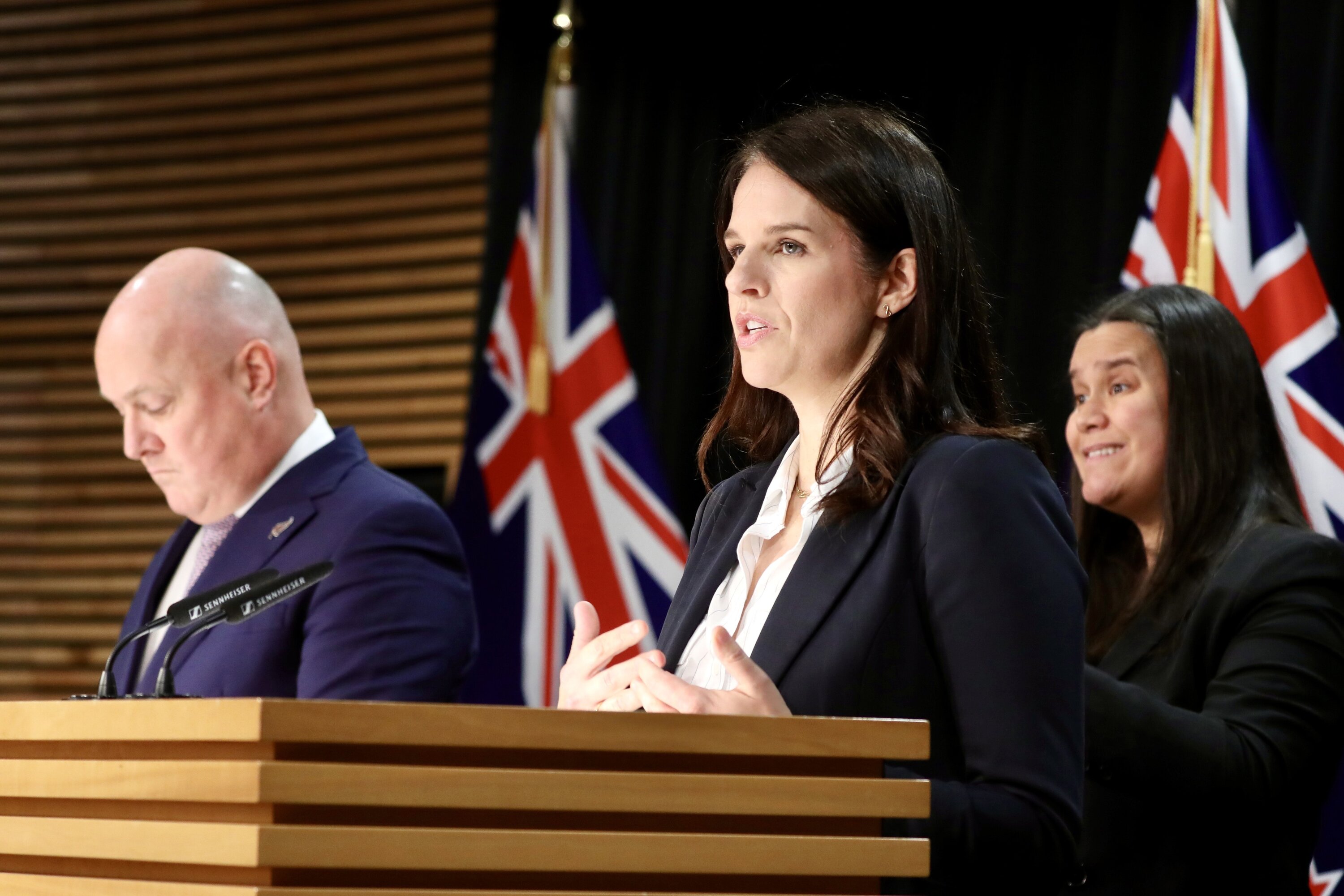 Prime Minister Christopher Luxon and Education Minister Erica Stanford. Photo / Mark Mitchell