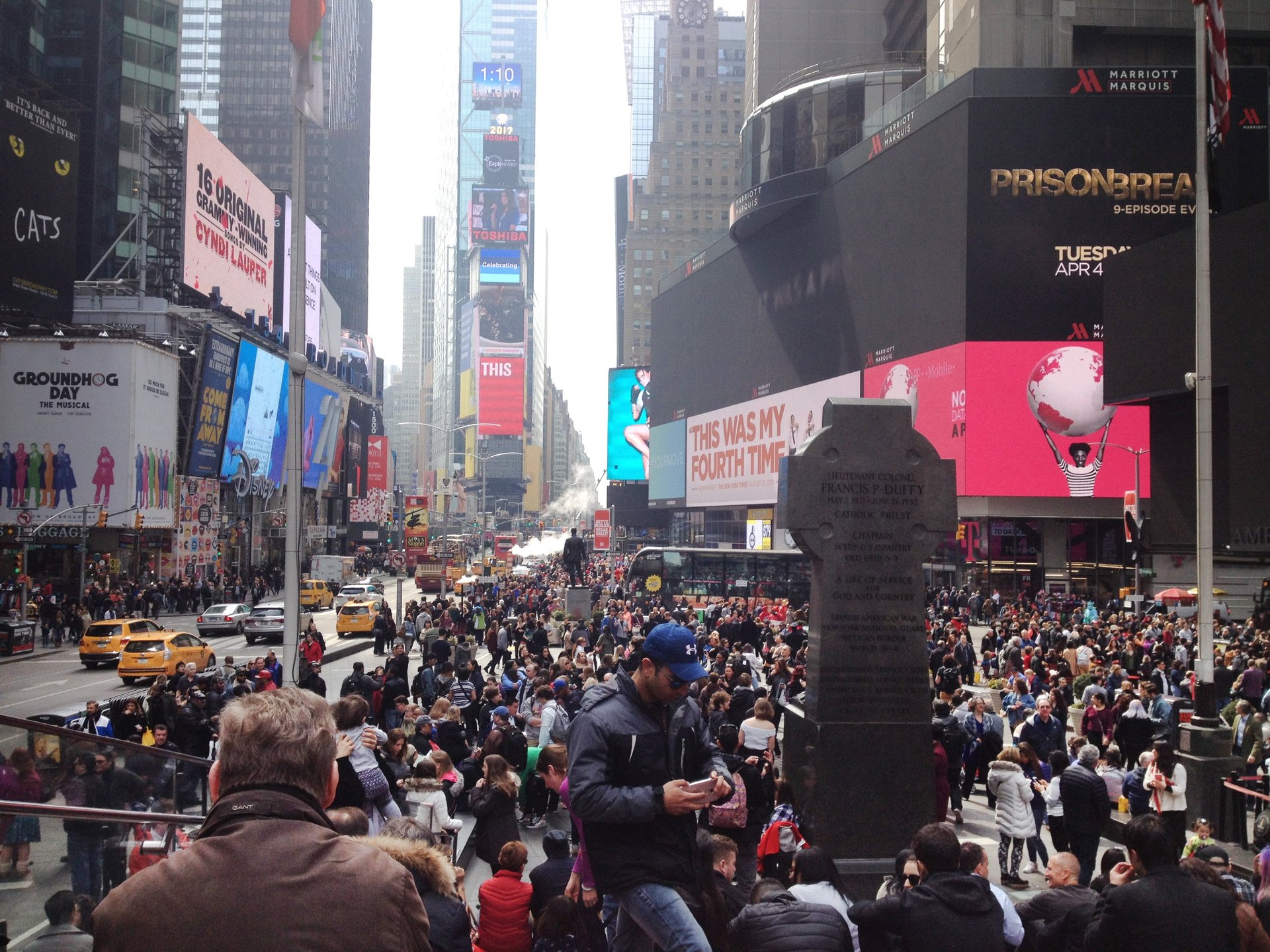 Times Square in New York is the largest public urban space in the world - and a large part of it is free from cars. Photo / NZ Herald