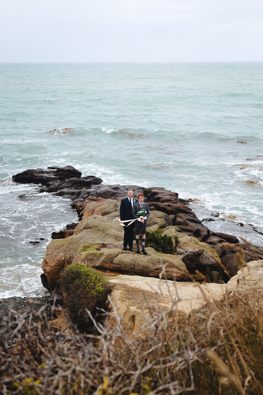 The special, scenic location made for an unforgettable backdrop to their nuptials. Photo / Sara Tansy