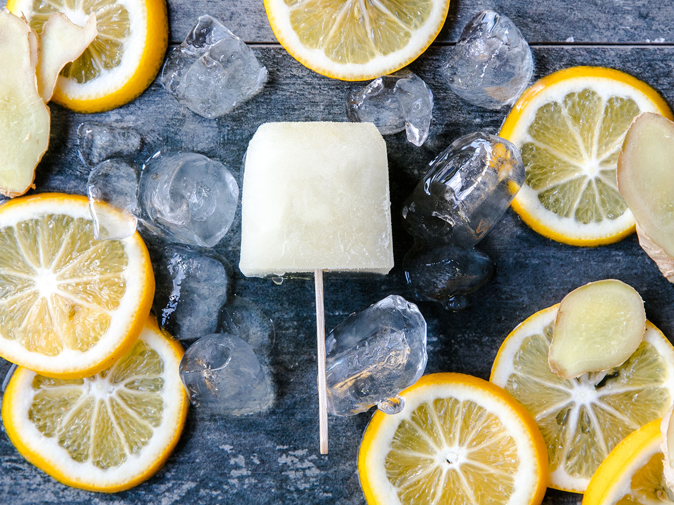 Its hard to beat ginger and lemon for the freshest-tasting iceblock. Picture / Babiche Martens 
