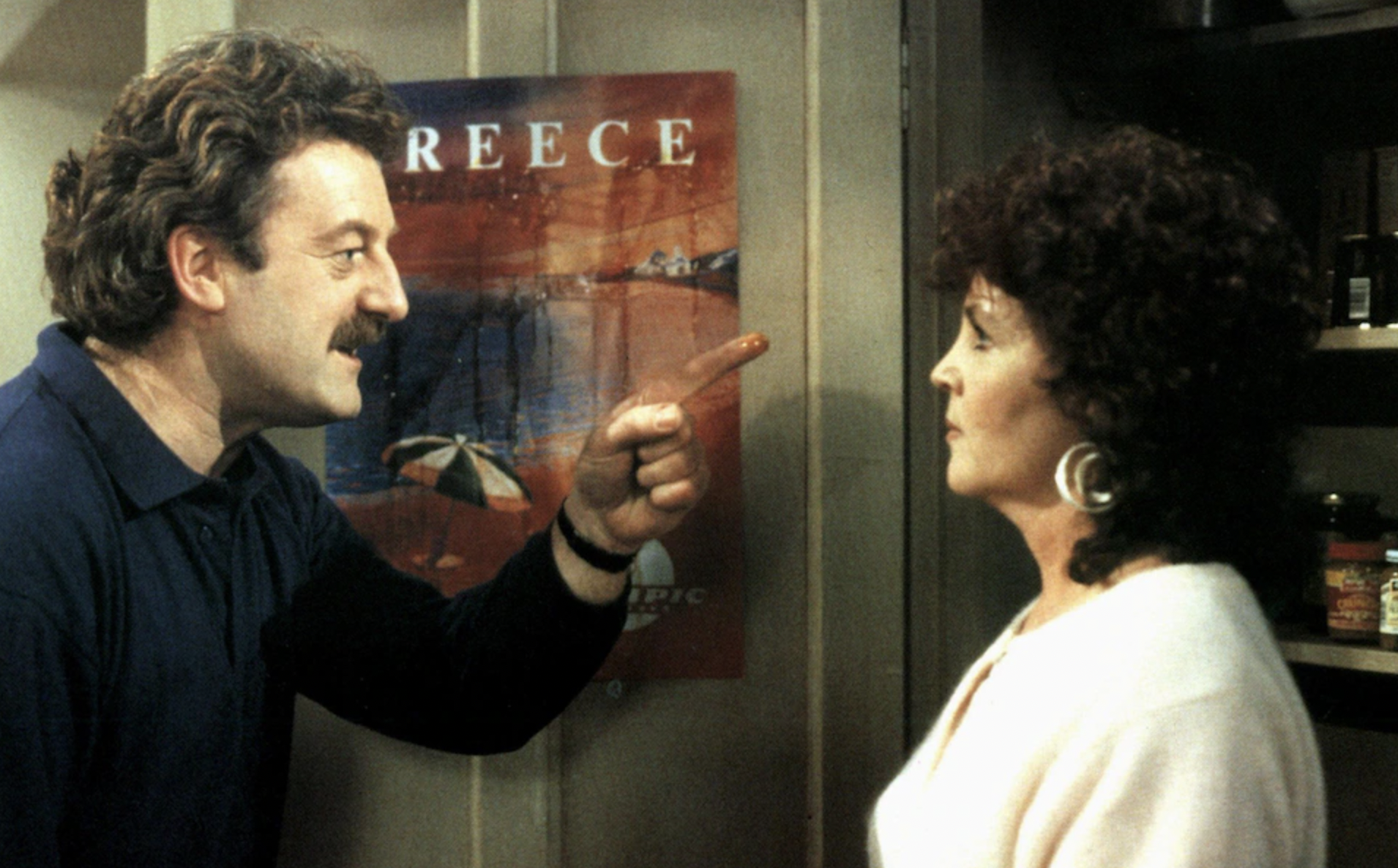 Bernard Hill and Pauline Collins in Shirley Valentine.