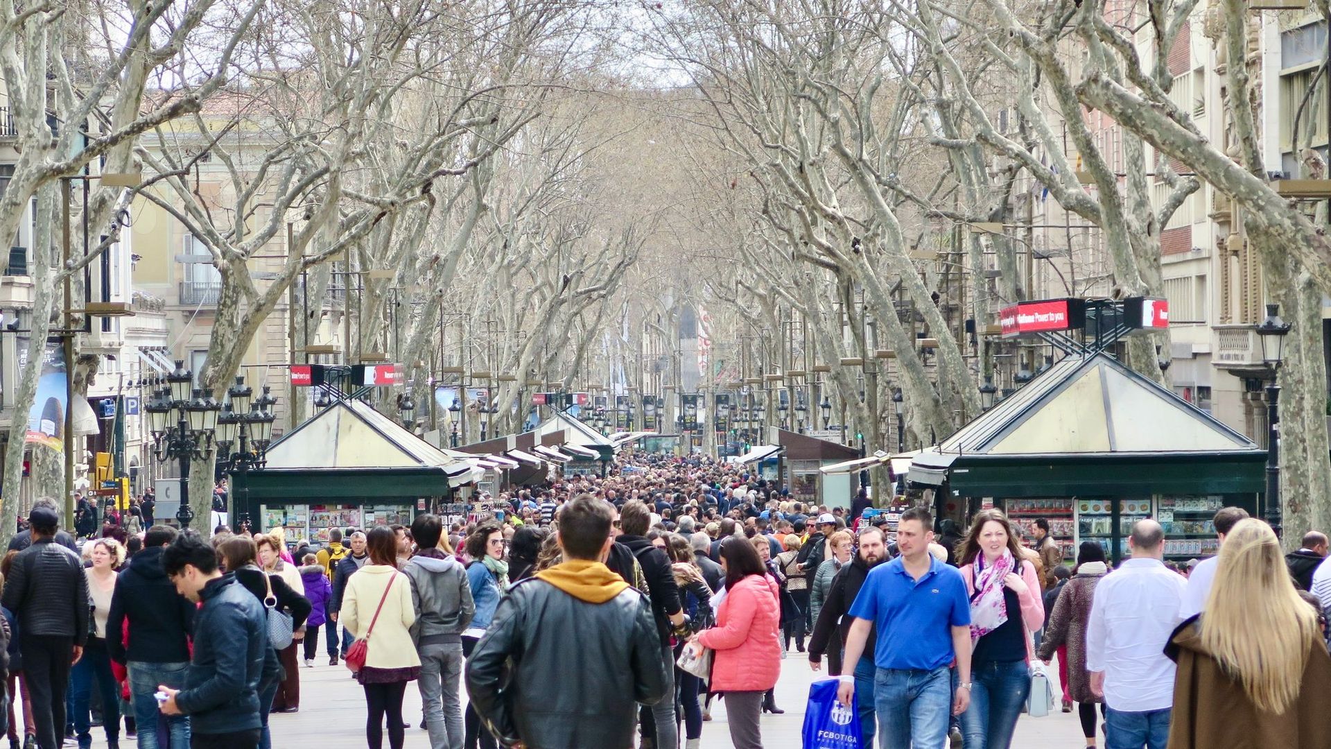 The essential difference between La Rambla and Queen St is what Barcelona does to encourage people. Photo / supplied