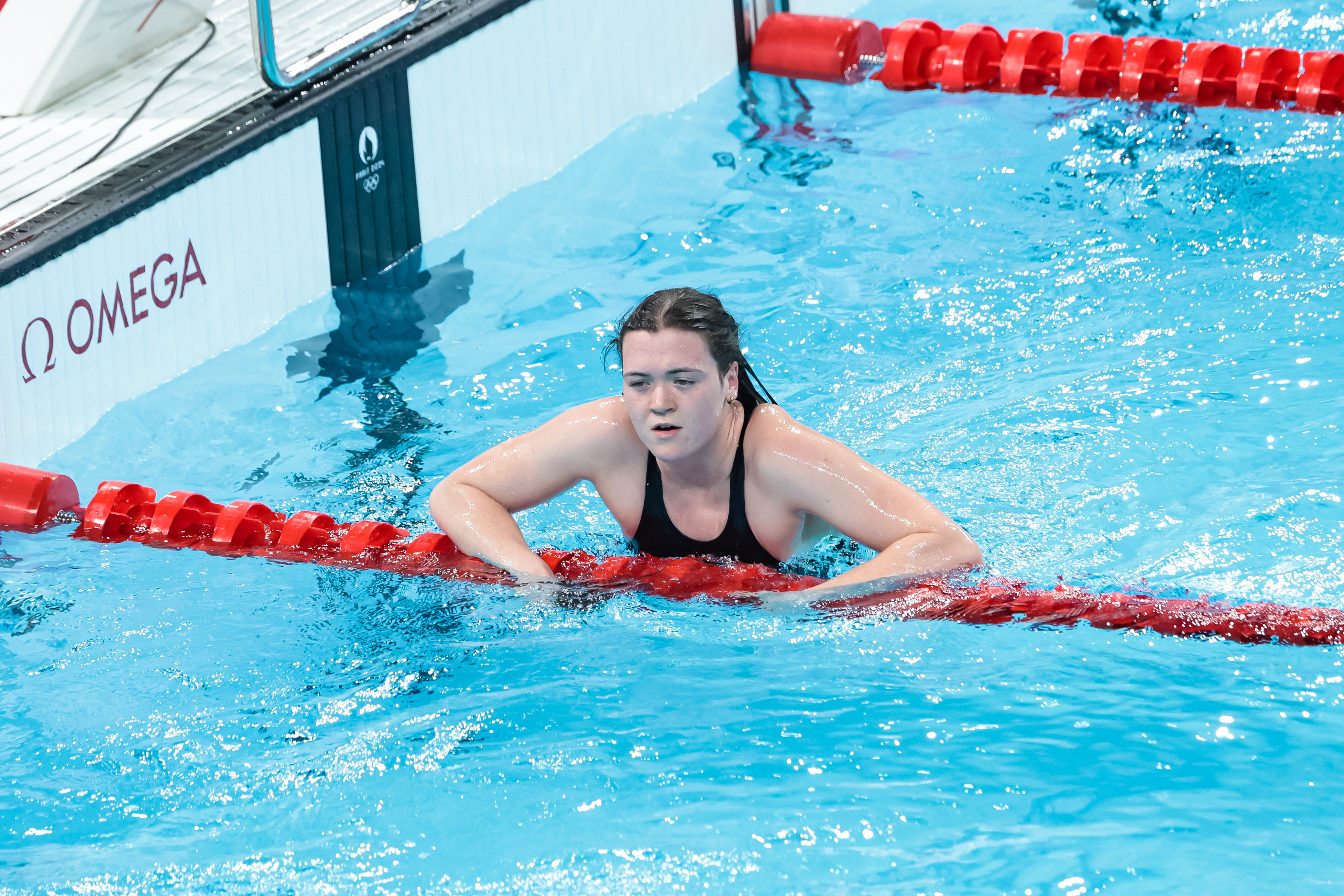 Erika Fairweather couldn't overhaul her iconic rivals in the 400m freestyle final. Photo / Getty Images