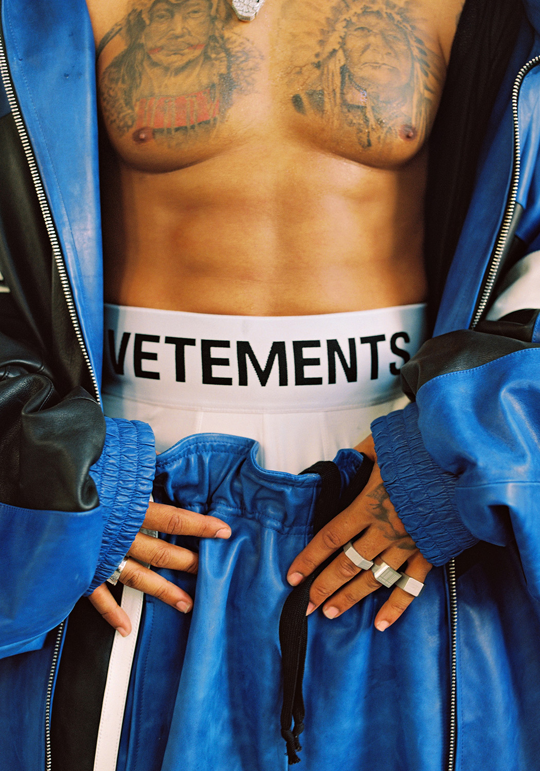 High-waist boxers at Vetements. Photo / Cedrine Scheidig, The New York Times