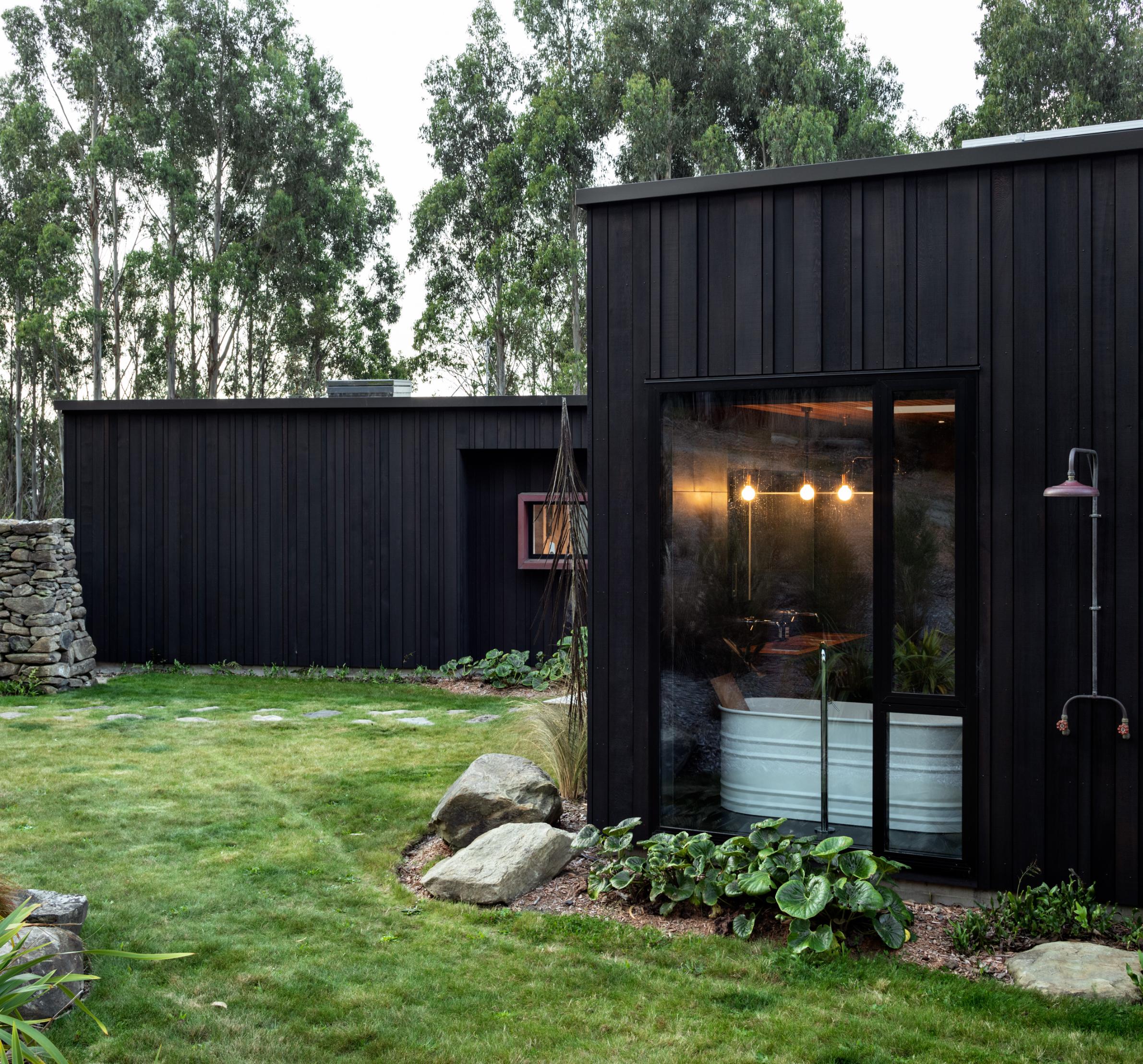 The perimeters of the buildings give form to a variety of outdoor spaces. Photo / Simon Devitt