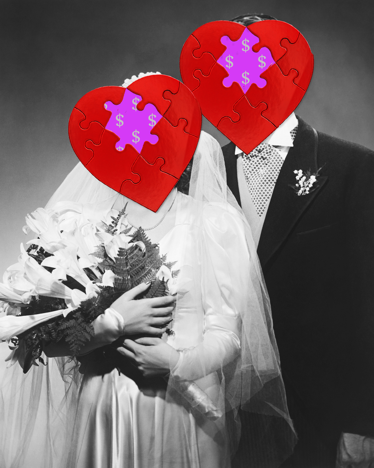 Yes, it’s an expensive business getting married. But spare a thought for the guests. Collage / Julia Gessler