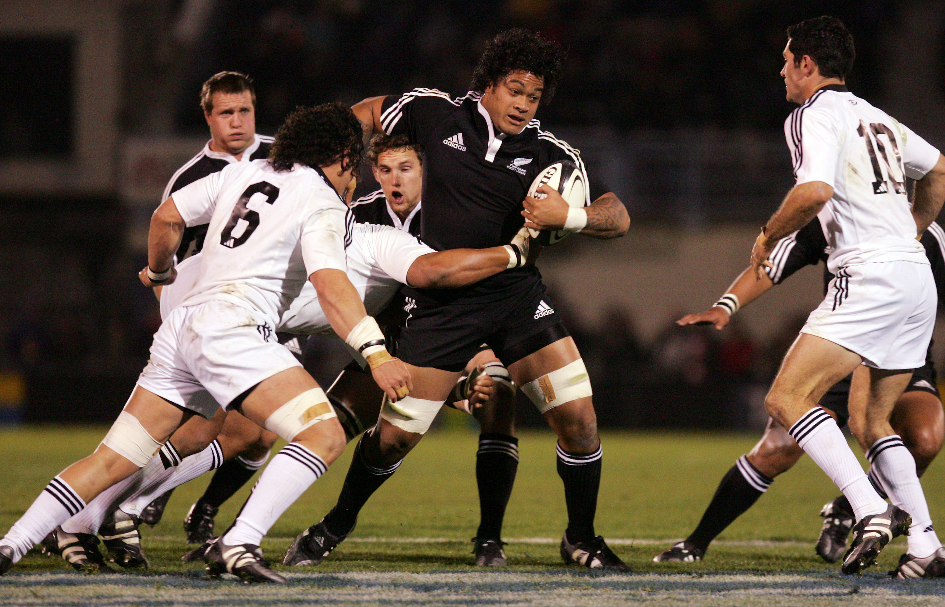 Sione Lauaki during the All Black Trial between the Probables and the Possibles. Photo / Photosport.