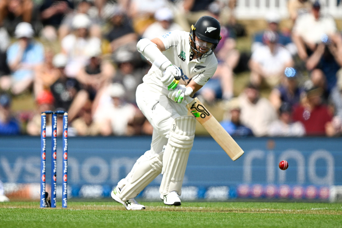 Tom Latham on day one of the first test against England. Photo / Photosport