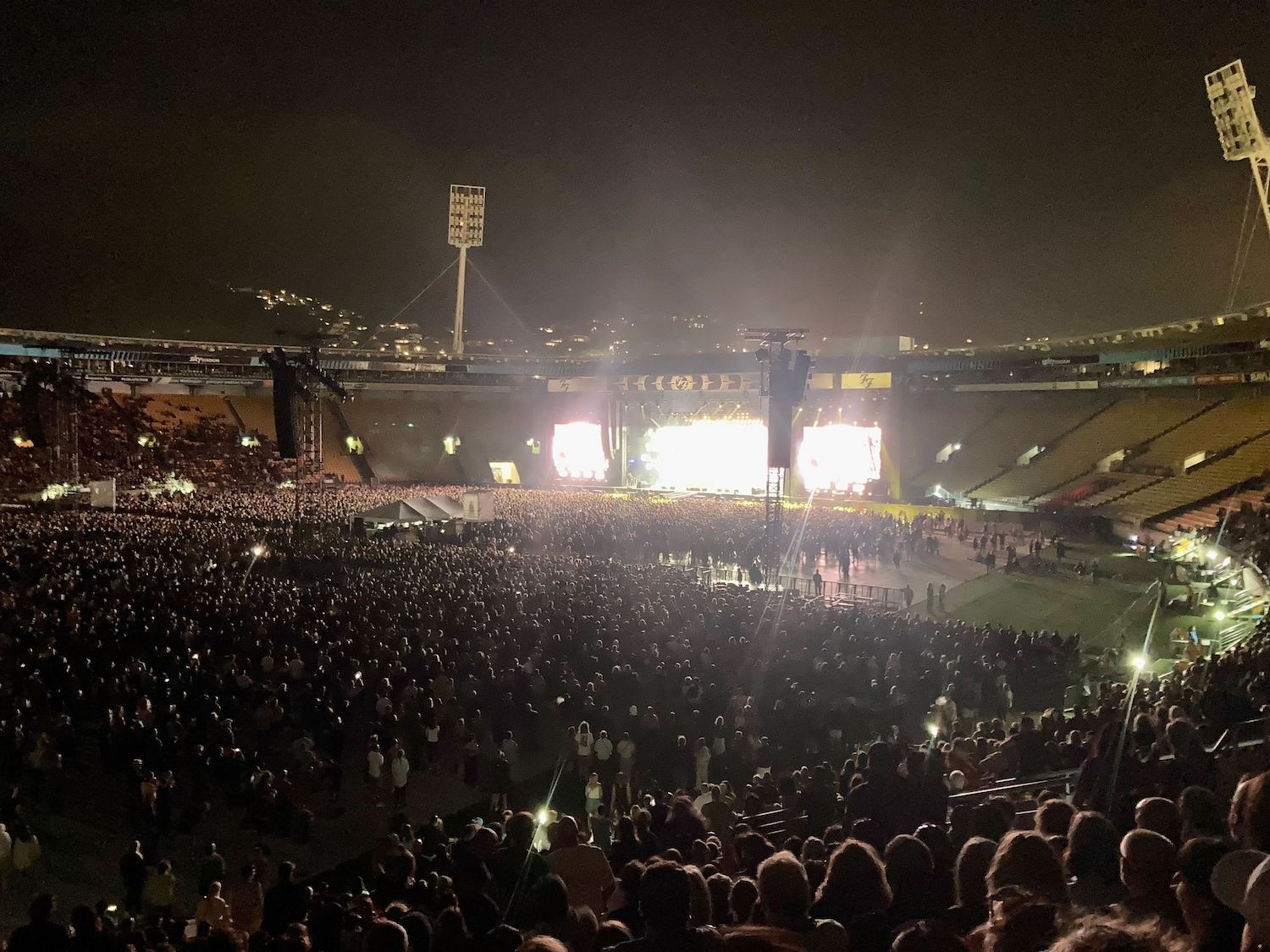 The Foo Fighters played their last New Zealand show of the tour at Sky Stadium in Wellington. Photo / Katrina Bennett