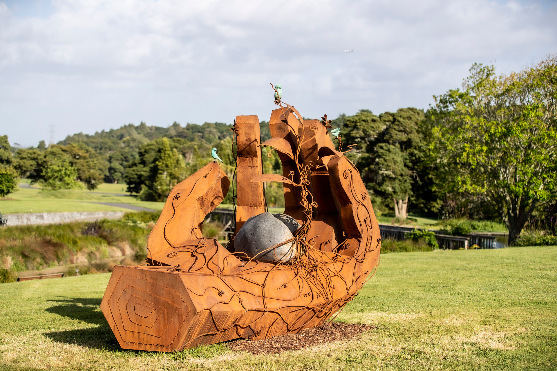 One suggestion is to cut funding to Sculpture in the Gardens at the Botanic Gardens in Manurewa. Photo / Michael Craig