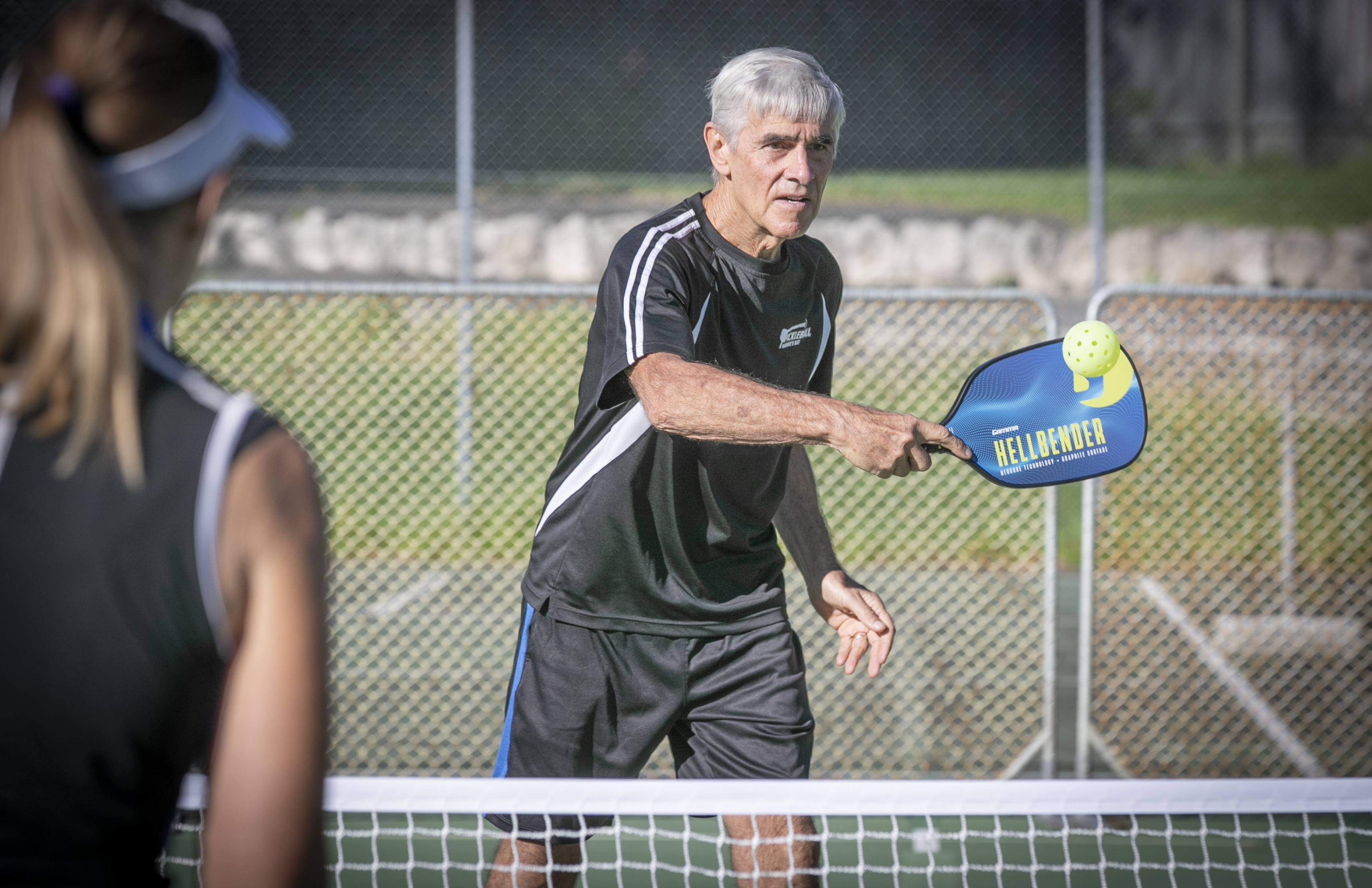 Steve and Jill Norman are addicted to pickleball and are happy to teach anyone who wants to learn the fast-paced sport. Photo / Warren Buckland