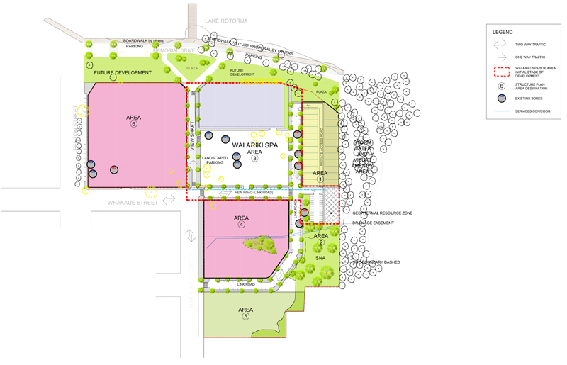 A plan of the site.