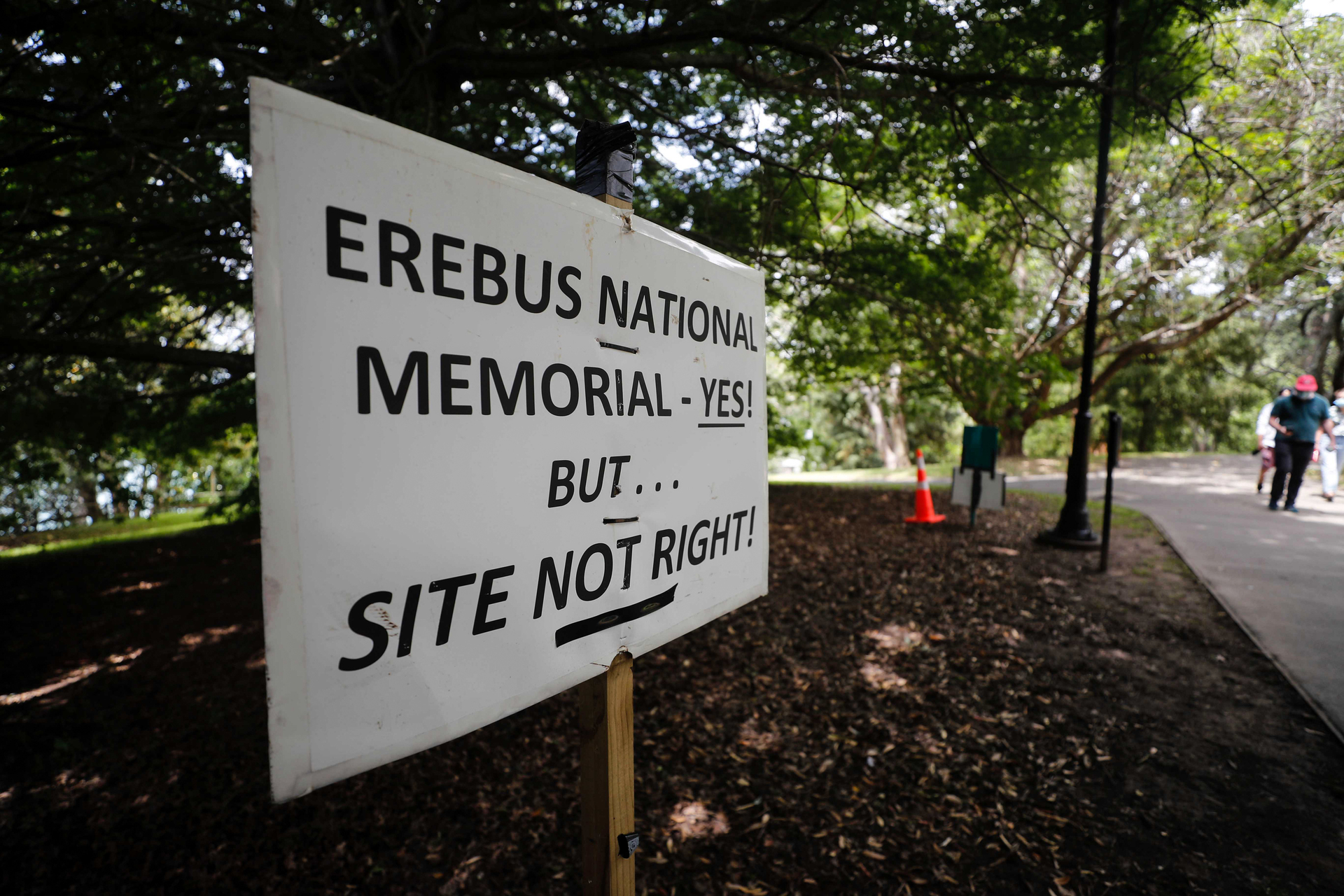 Protestors fought against this planned memorial in Parnell, since ditched. Photo / Dean Purcell