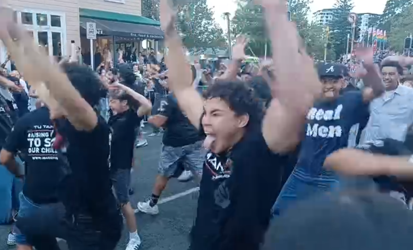 Destiny Church members broke through police barricades and disrupted tonight's Rainbow Parade in central Auckland.  