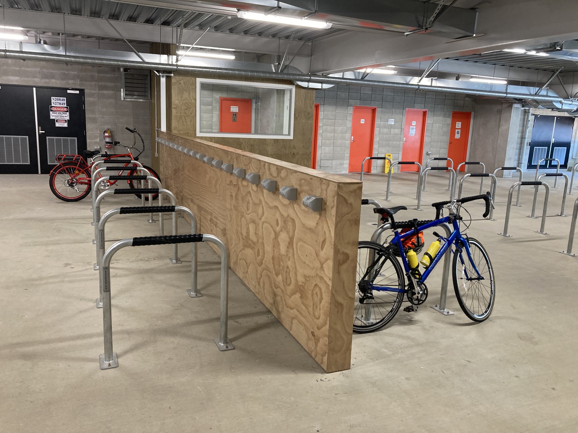 When the Herald visited the Toko Puia carpark in Takapuna last week, just two bicycles were using the bike park.