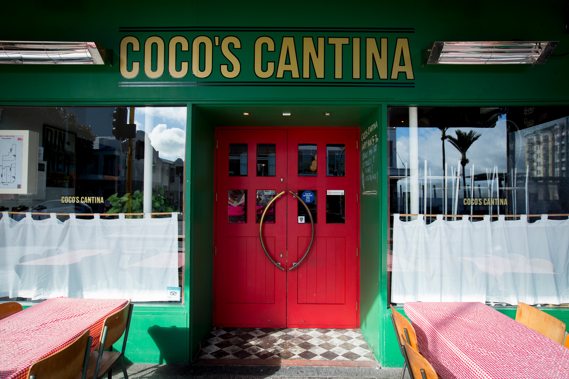 Red-checked tablecloths? Must be Coco's Cantina on Karangahape Rd. Photo/Dean Purcell