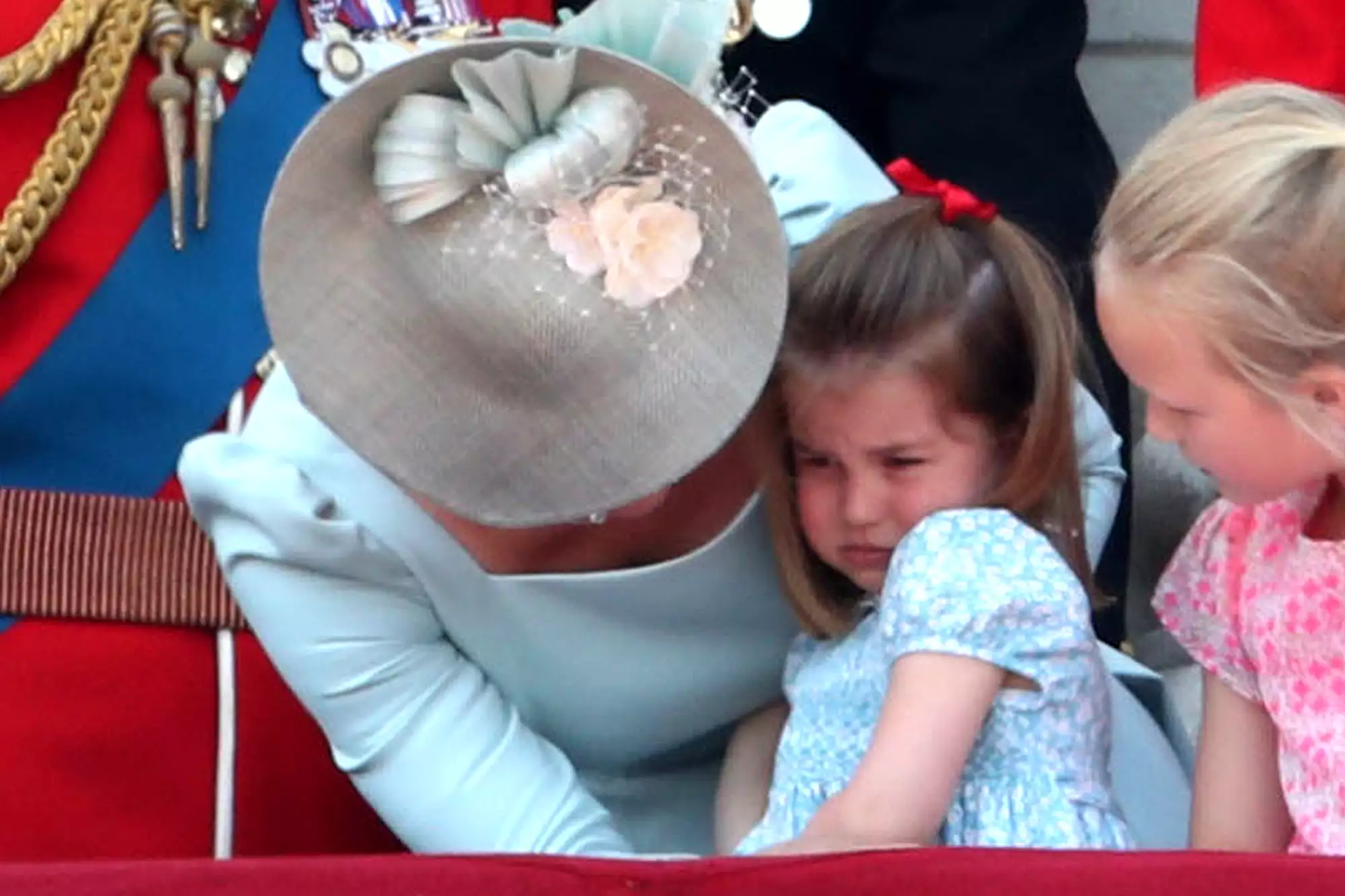 Princess Charlotte burst into tears during the 2019 Trooping the Colour flypast. Photo / Getty Images